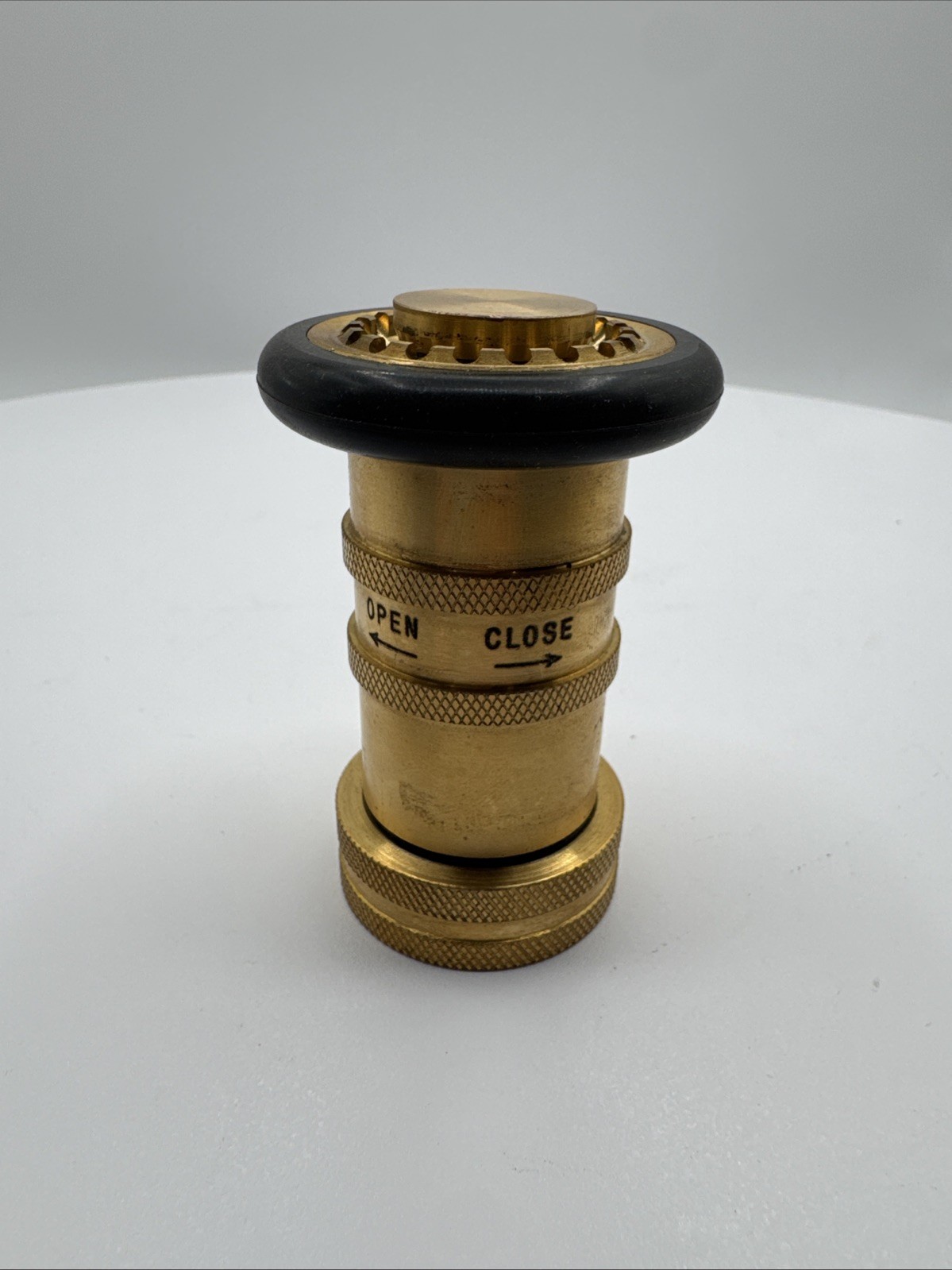 NOVINO 1" NPSH/NPT Brass Fire Hose Nozzle 100 PSI 75 GPM