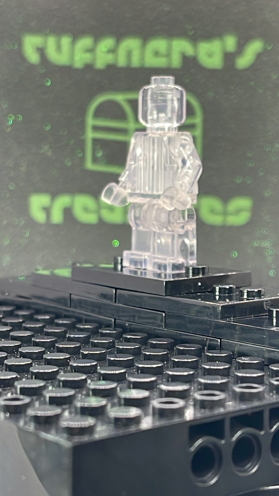 CUSTOM BLANK MOC TRANSPARENT CRYSTAL CLEAR MINIFIG