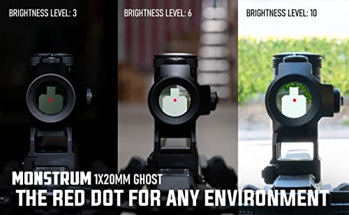 Ghost Red Dot Sight | with Absolute Co-Witness Riser Shake Awake Activation