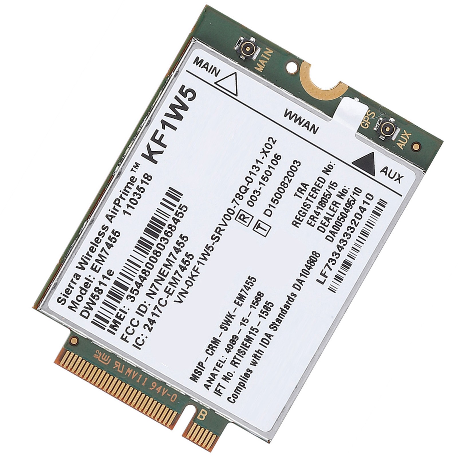 Replacement Wireless EM7455 Card Module - LTE Support For Premium