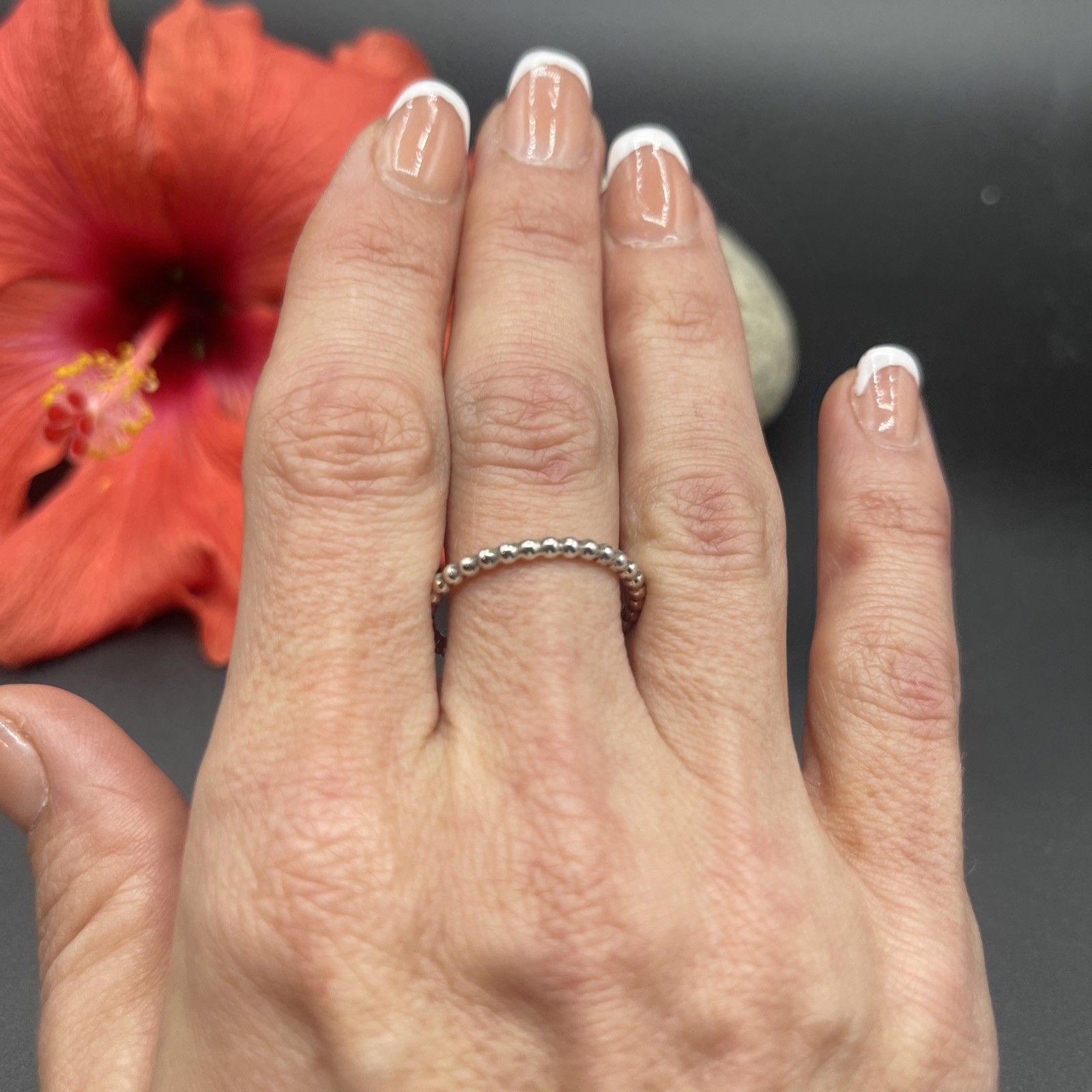 Stunning Unique Handmade 925 Sterling Silver Stackable Band Ring #B103