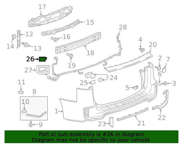 Genuine GM Side Obstacle Detection Control Module 84525874