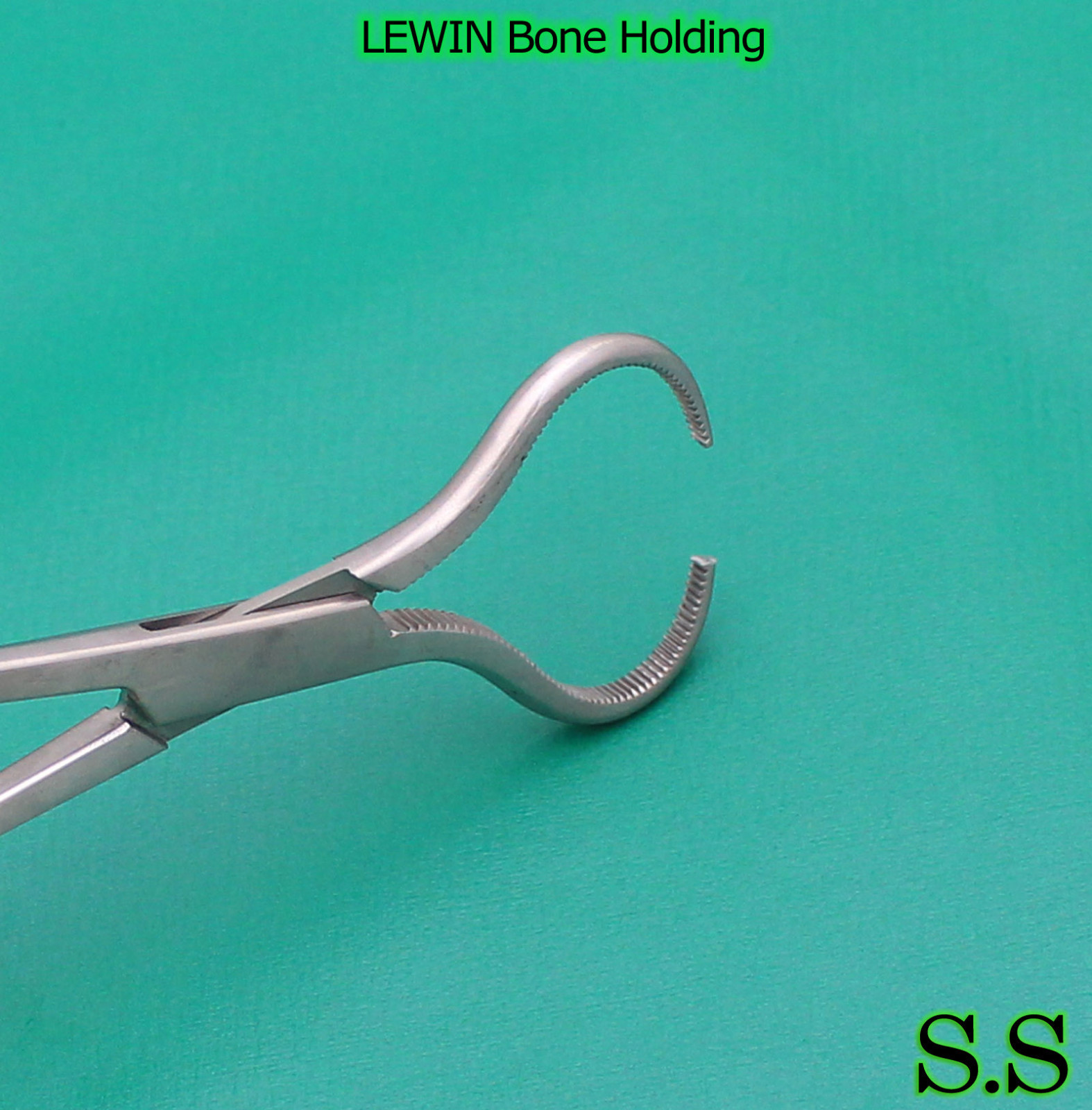 LEWIN BONE HOLDING FORCEPS 7" SERRATED ORTHOPEDIC CLAMP