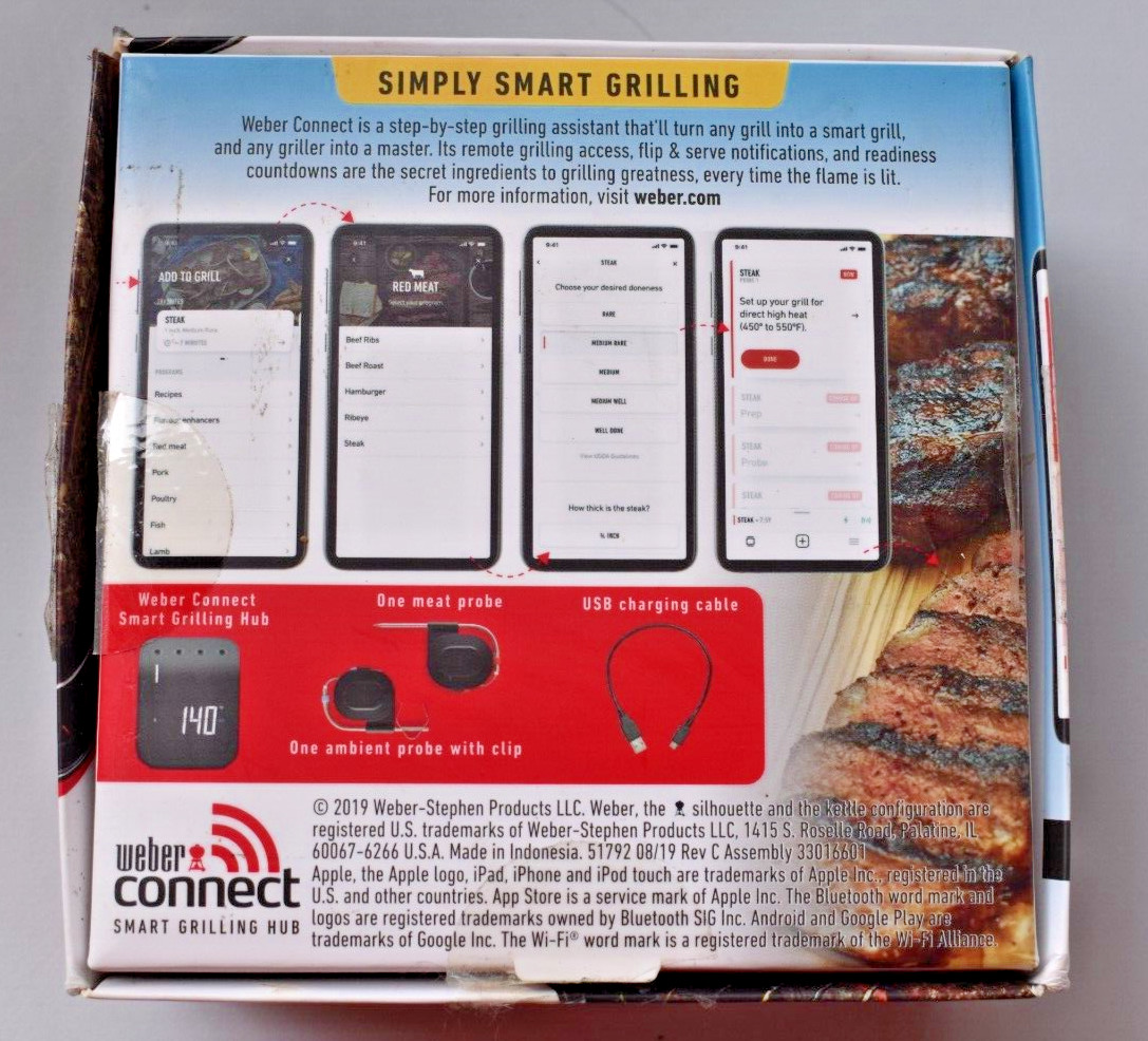 Weber 3201 Connect Smart Grilling Hub - Black (Open Box)