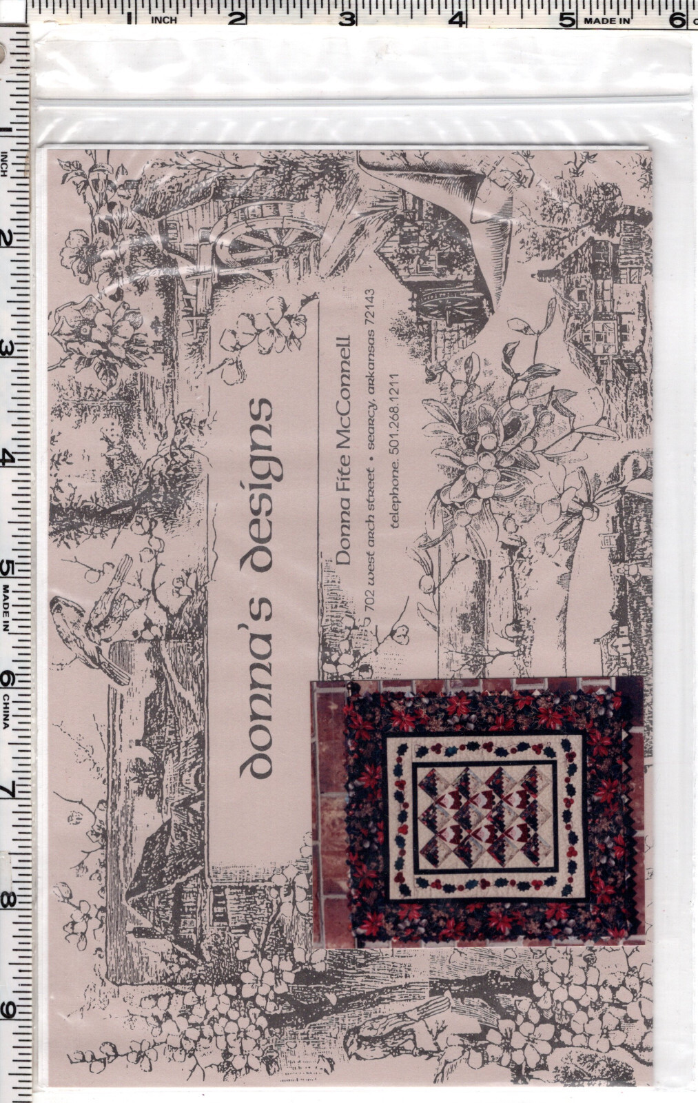 "Santa in the Forest" Donna's Designs Sewing Quilting Pattern NEW