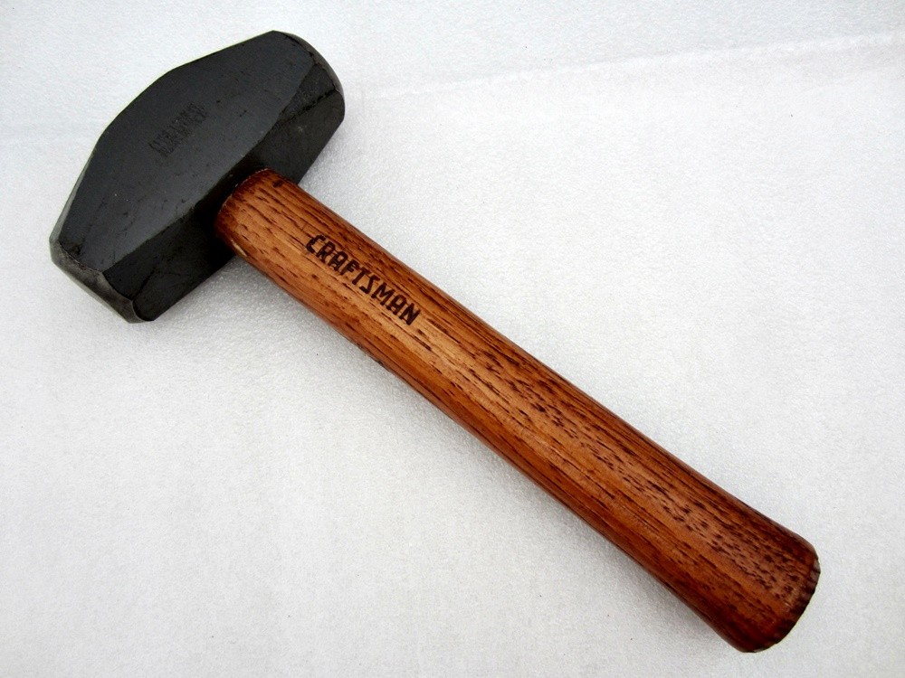 Vintage Craftsman 3lb Hand Drilling Hammer 38311 Short Sledge Made in USA