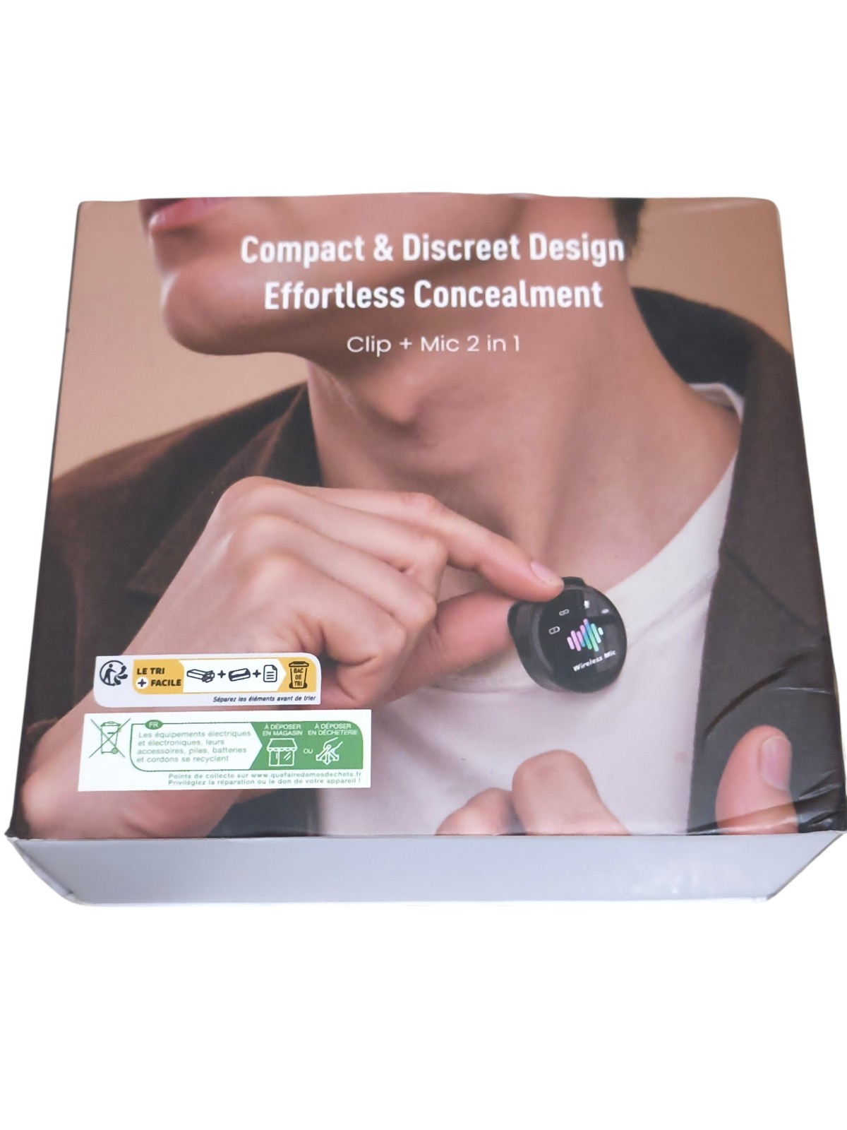 LID LIRDDY Mini Microphone for iPhone 2PCS Wireless Lavalier Microphone