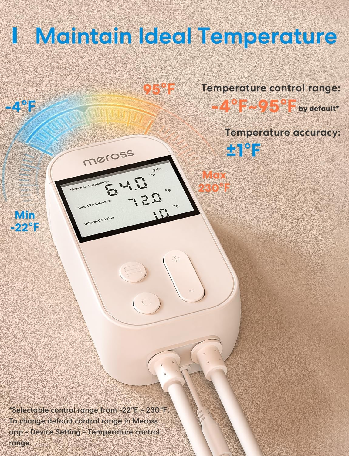 Smart Temperature Controller-Apple Homekit Support, 15A 1800W | Work with Alexa,