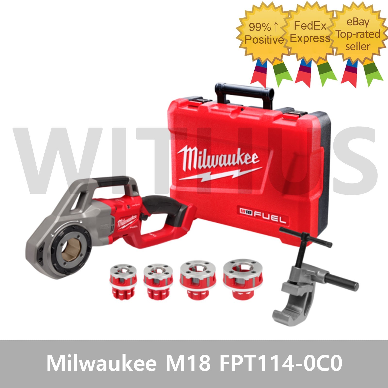 Milwaukee M18 FUEL FPT114-0C0 Compact Pipe Threader 1-1/4" 18V Tool Only *