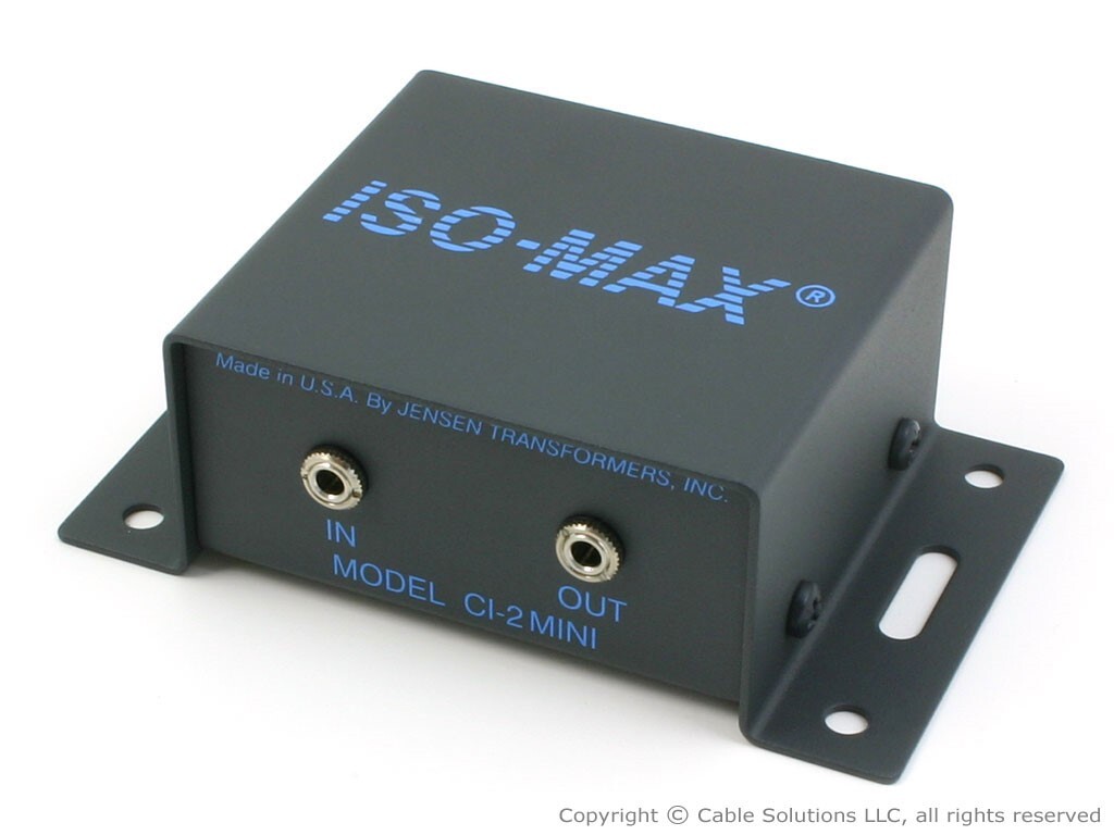 Jensen Transformers CI-2MINI Hum/Buzz Eliminator/Isolator - mobile, computer