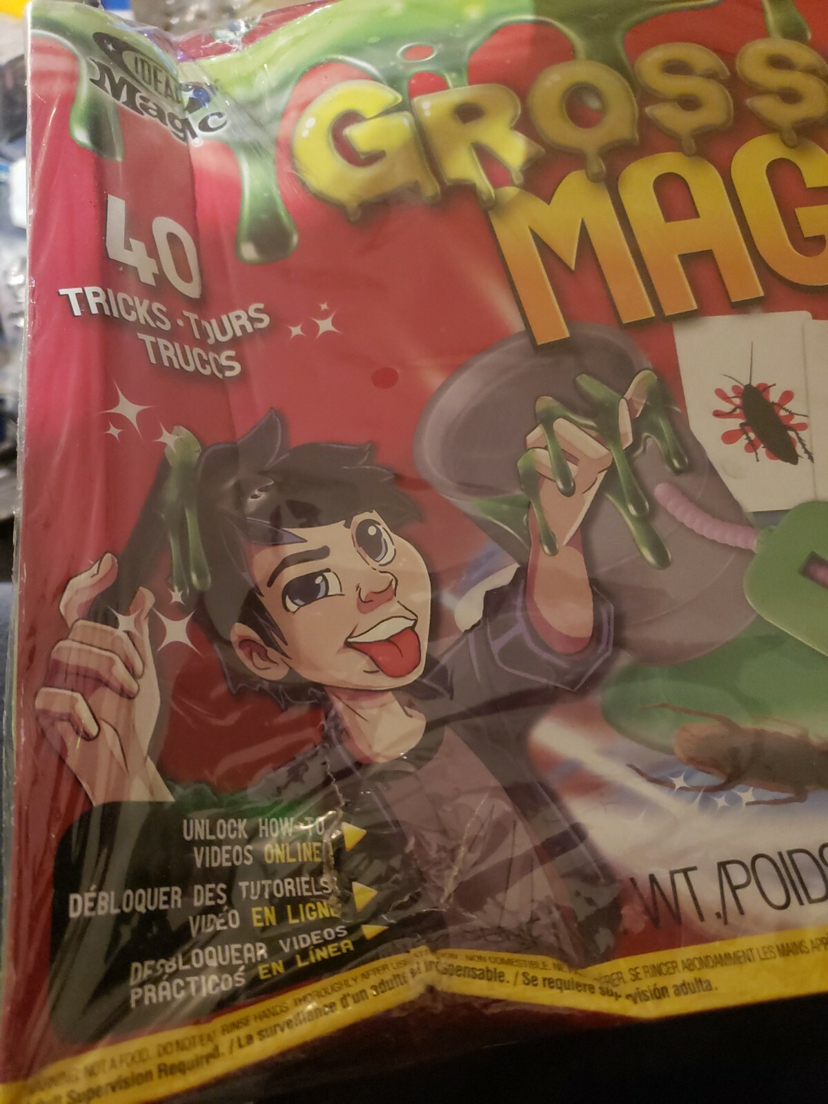 Ideal Magic Gross Out Magic Kit | 40 Tricks Kids Learning Magic Set, New Sealed