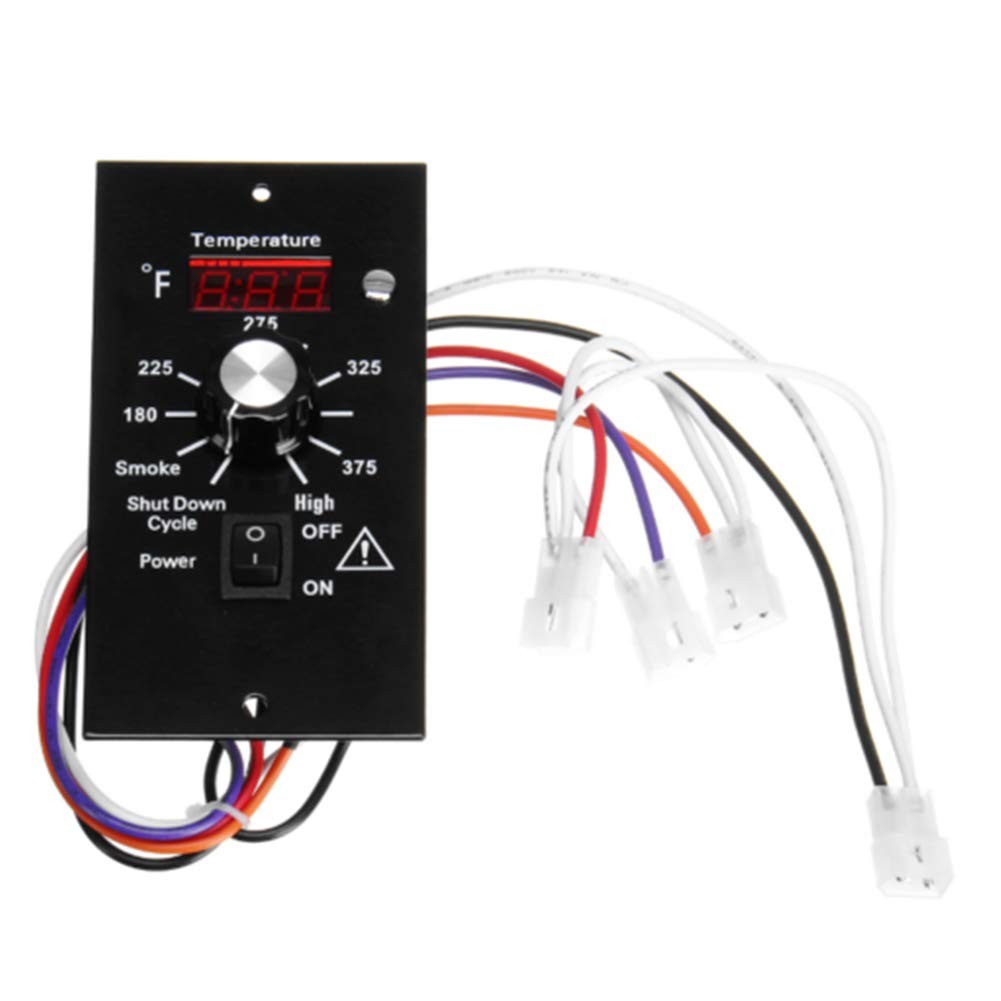 WOOPOWER Digital Thermostat Controller Board, Pellet Black