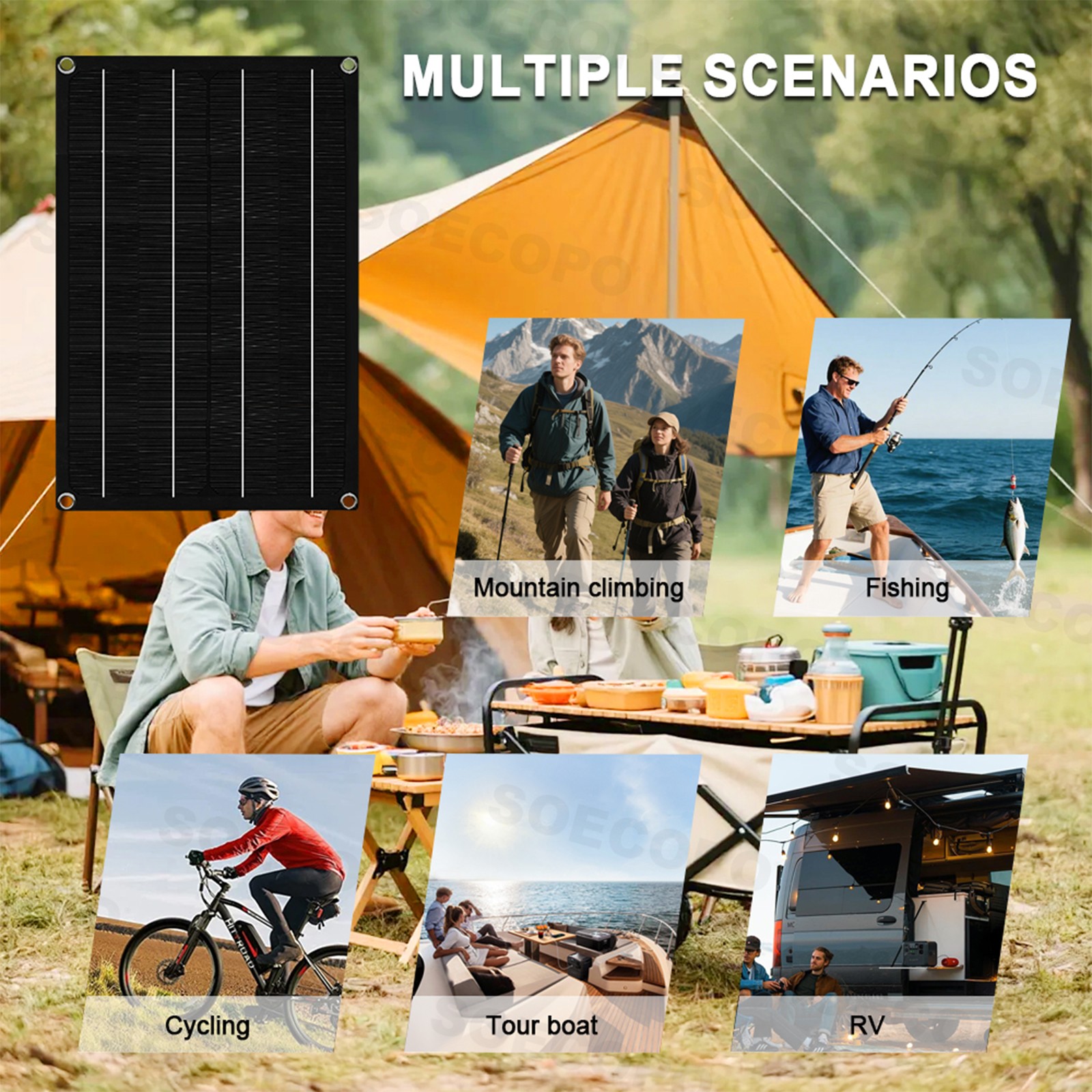 1200W Solar Panel Set - 2 x 600W Concentrator Panels + 100A Controller Outdooryc