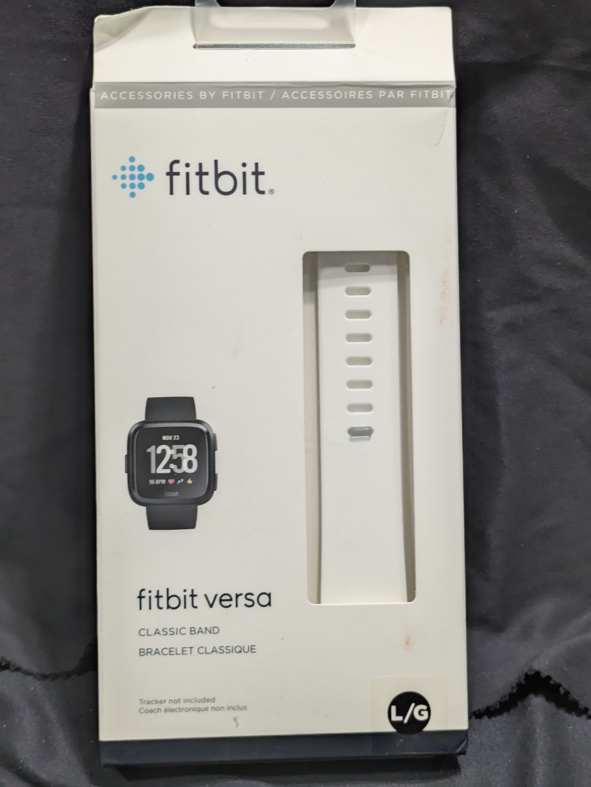 Fitbit Versa Classic Band White - Large - NEW