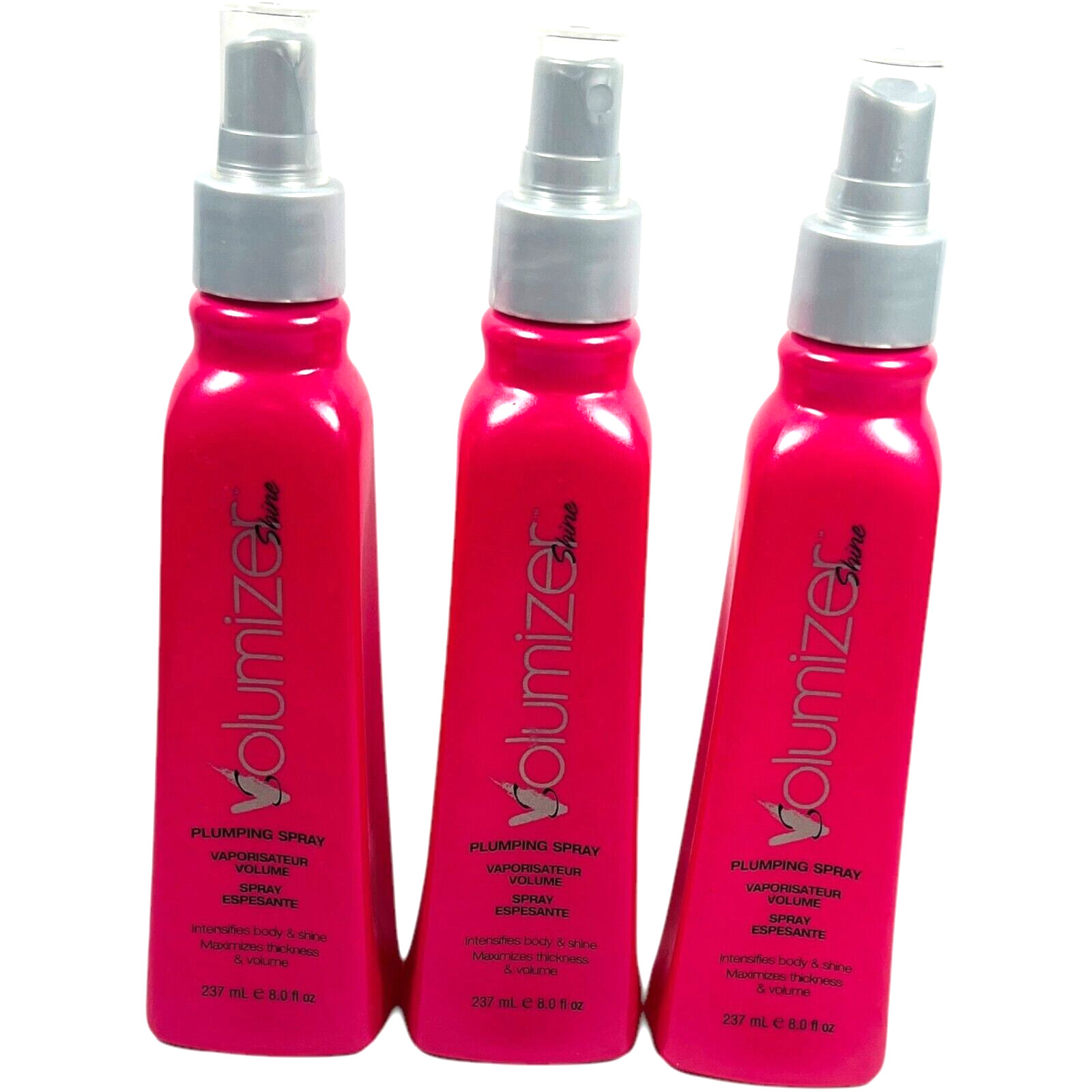Shine Volumizer Plumping Spray for Body & Shine / Thickness 8 fl oz - LOT of 3