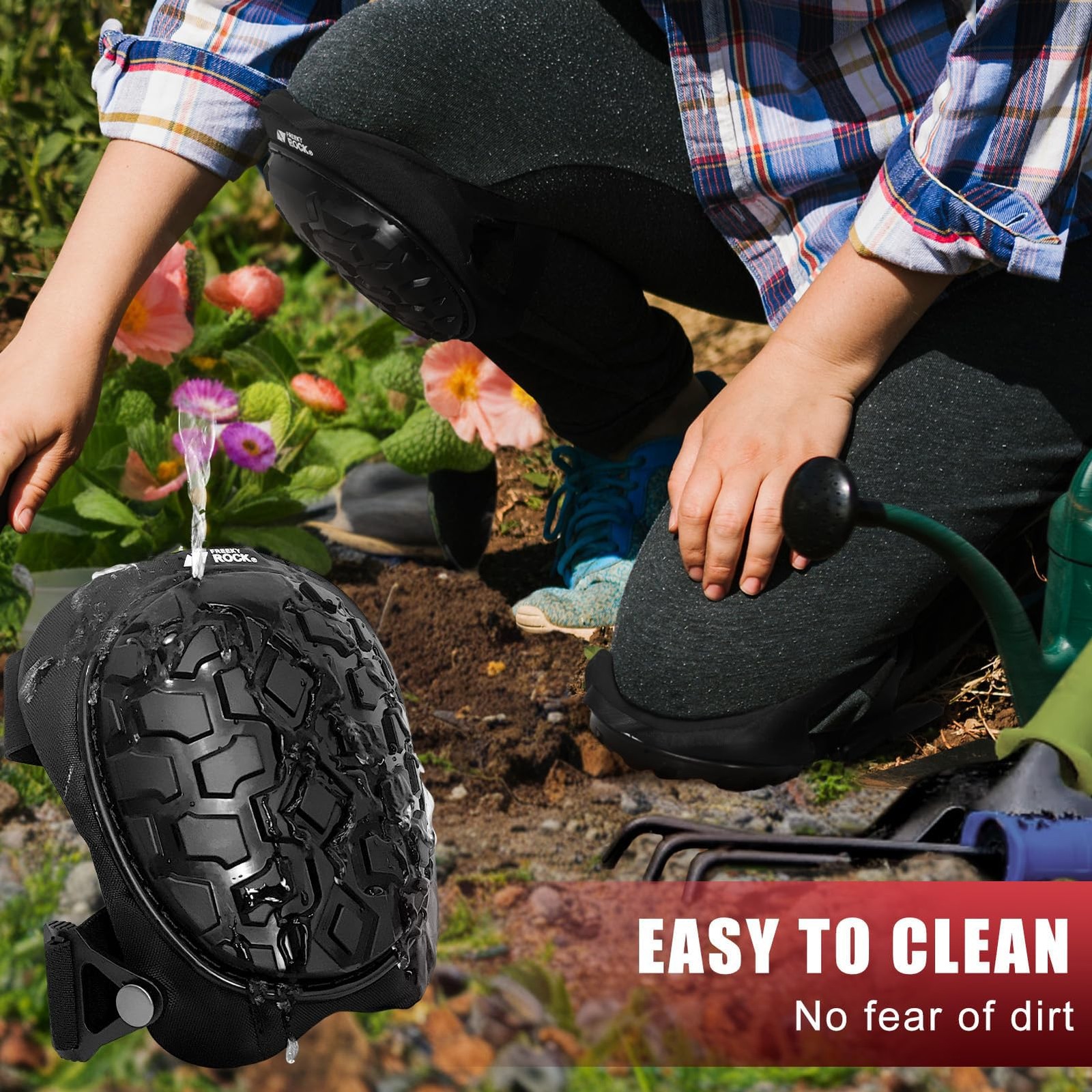 Professional Knee Pads for Work Construction with Heavy Duty Cap Foam Padding...