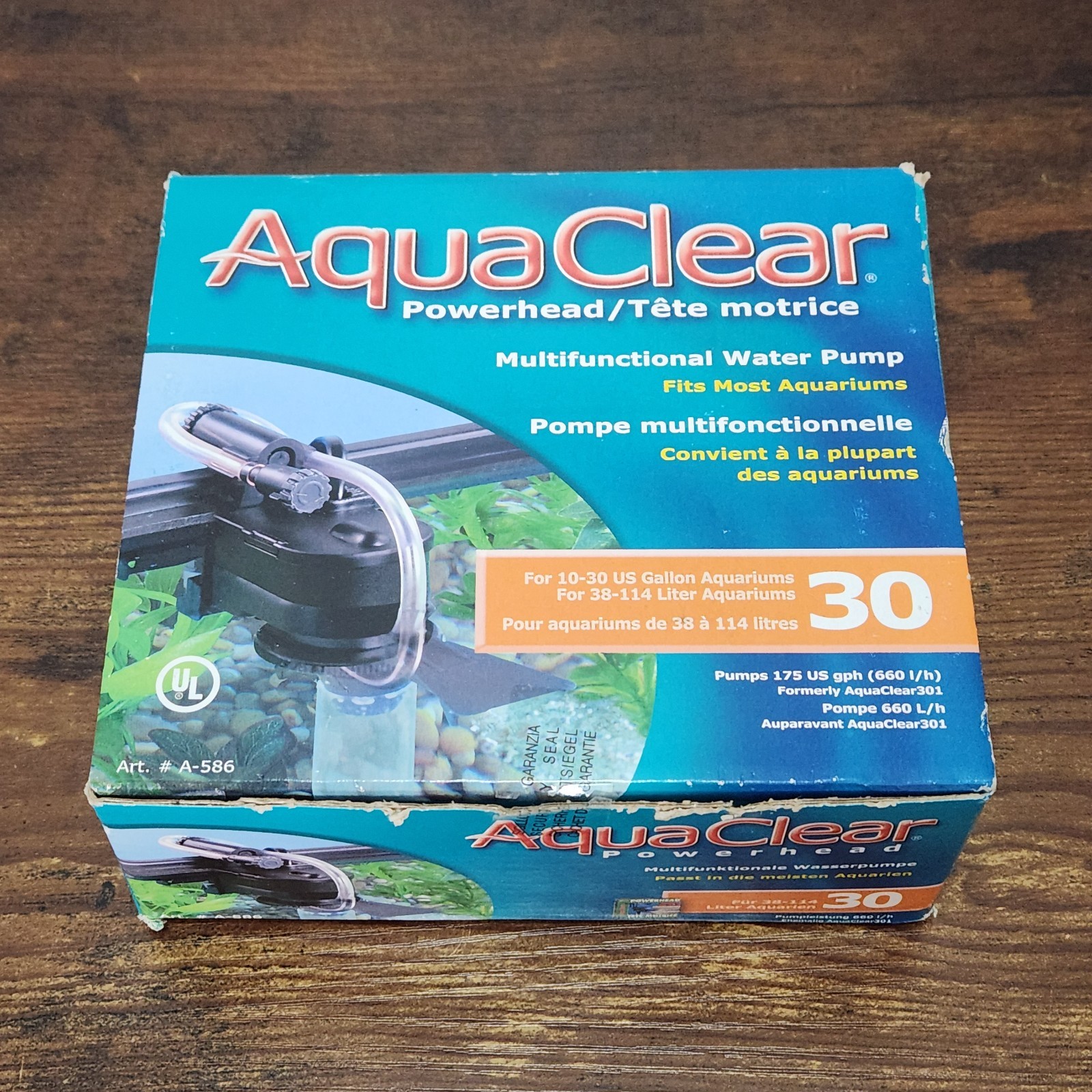 AquaClear Powerhead Multifunctional Water Pump 30 / Pumps 175 US GPH