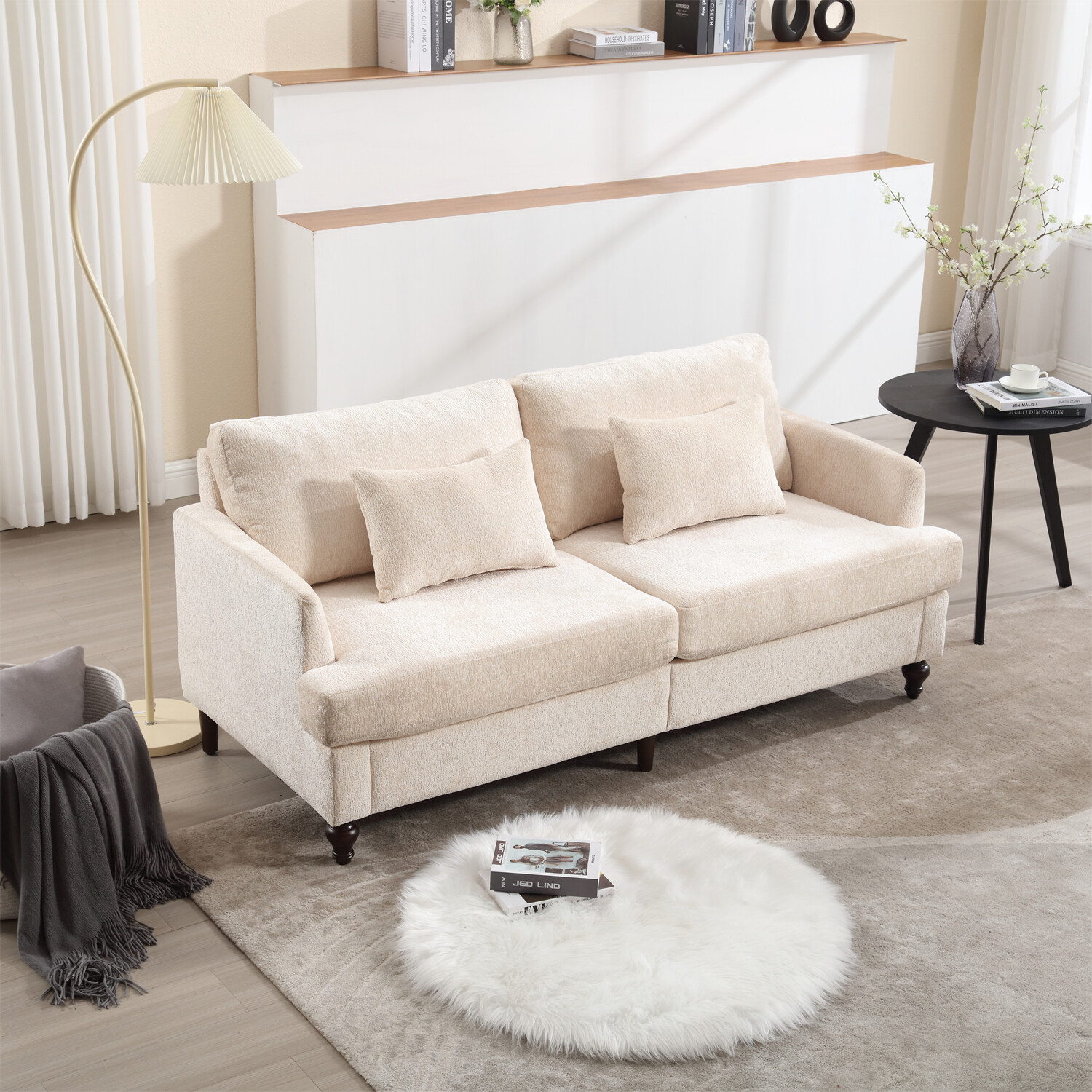 Modern Loveseat Sofa Couch 2-Seater Upholstered Sofa Couch Living Room Sofa