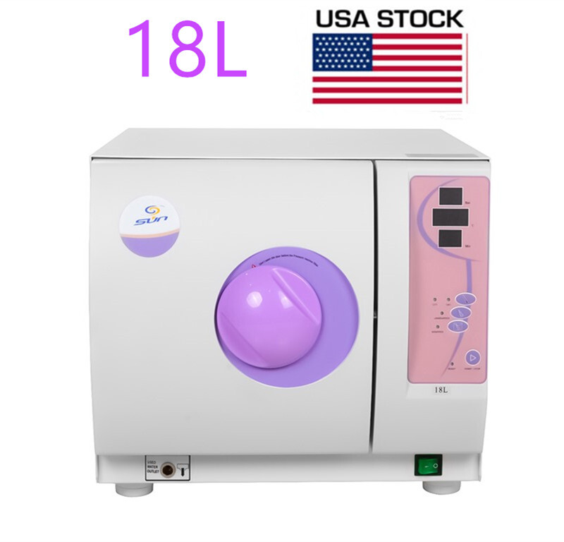 18L SUN18-I Dental Medical Automatic High Pressure Autoclave Steam Sterilizer US