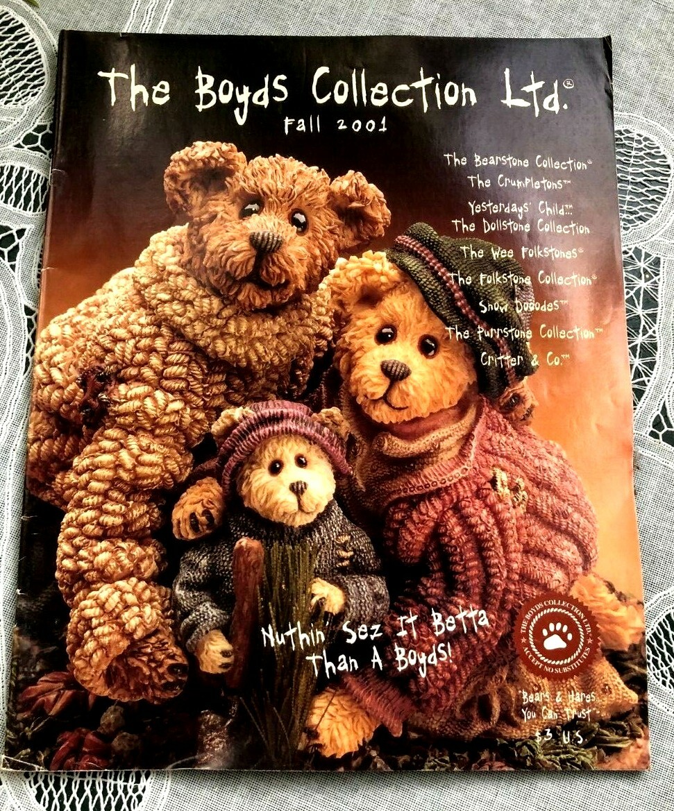 2001 FALL BOYDS COLLECTION CATALOG (FIGURINES)
