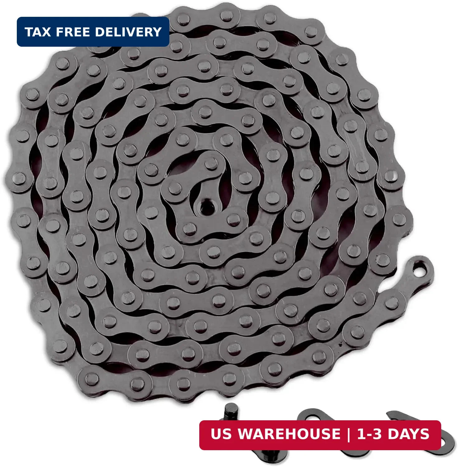 Single Speed Bike Chain，Bicycle Chain 1/2" x1/8" 114 Links,BMX Chain BMX Bike Ch