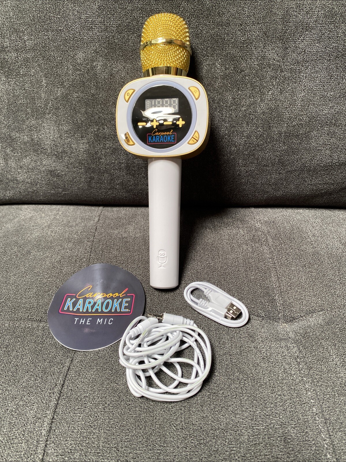 Singing Machine CPK545 Carpool Microphone - White
