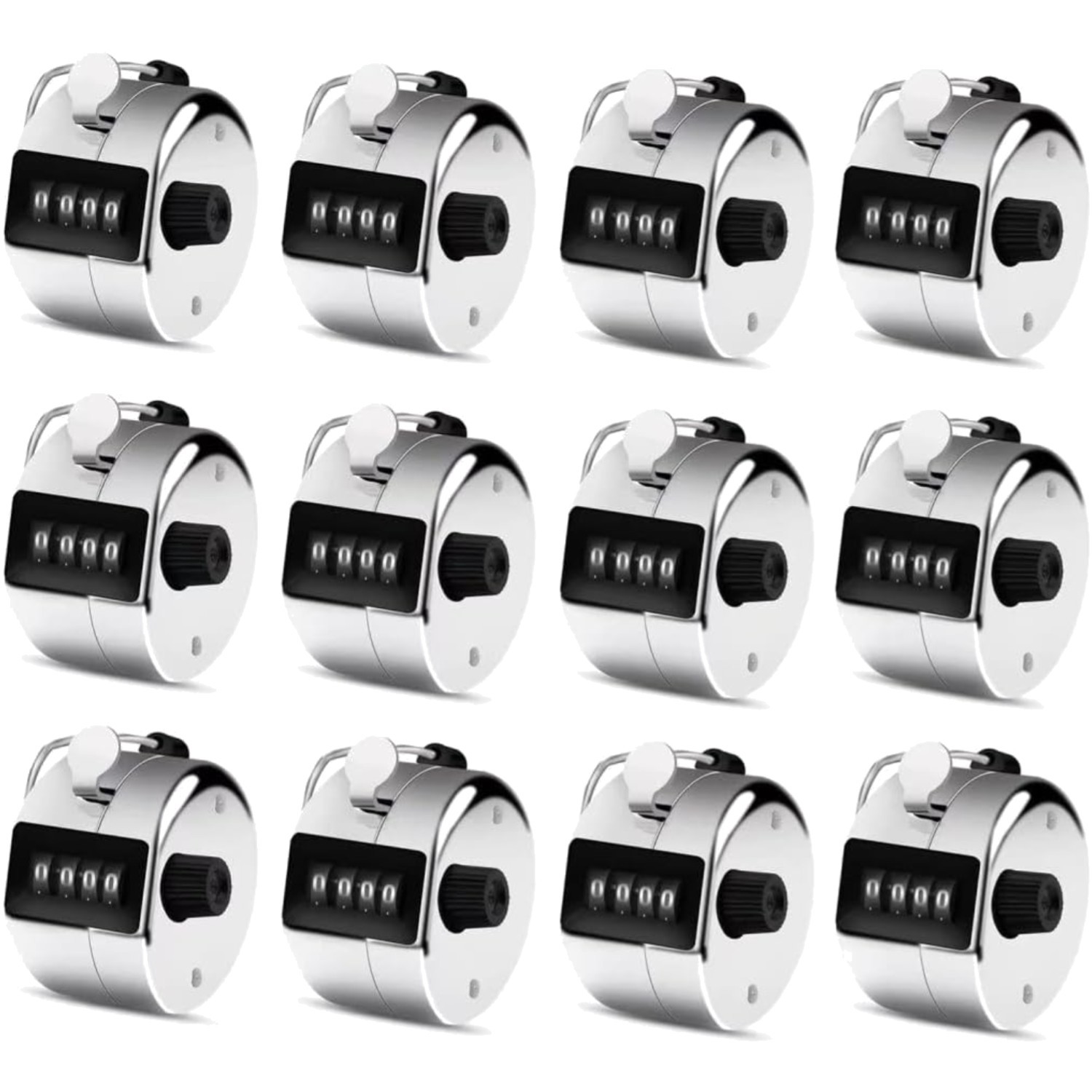 12 Pcs Hand Tally Counter Lap Clicker - Manual Pitch Counter