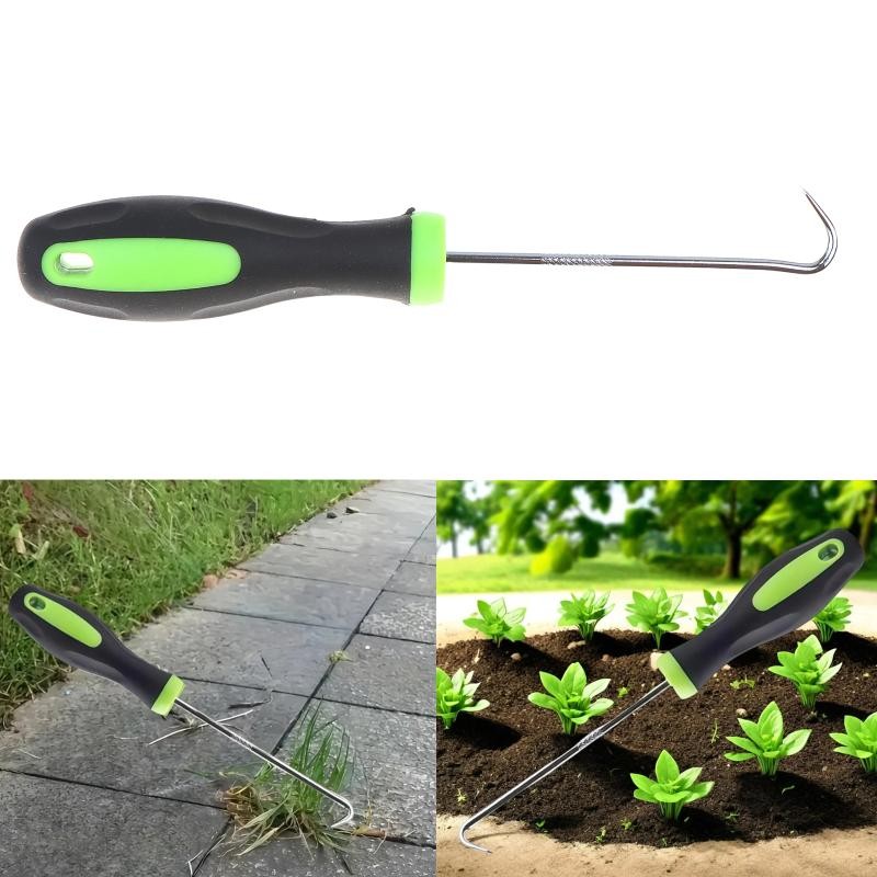 Heavy-Duty Weed Puller Tool For Lawn Patio Effortless Manual Weeding Hook