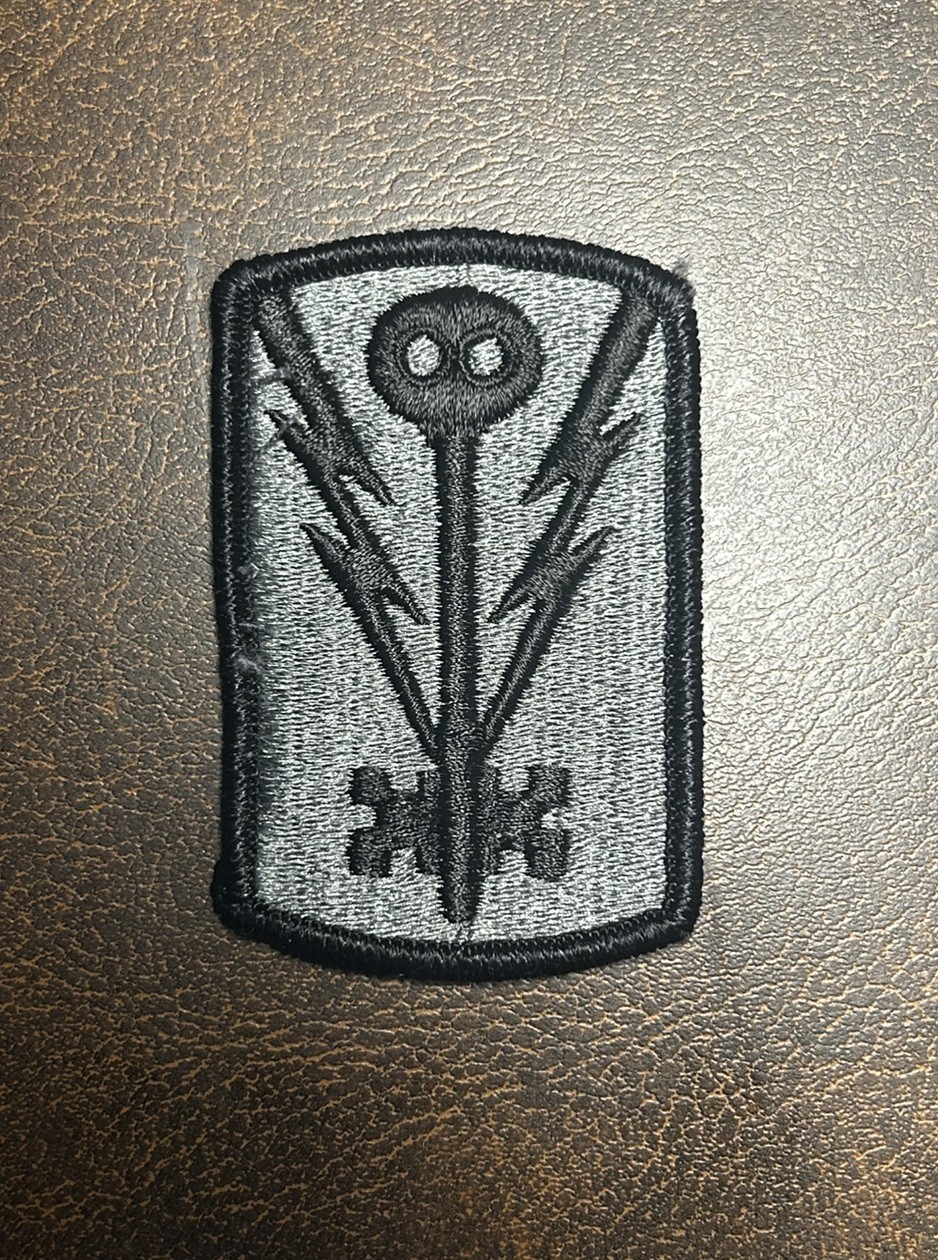 US Army Patch 501st Military Intelligence Brigade Subdued Gray merrowed edge New