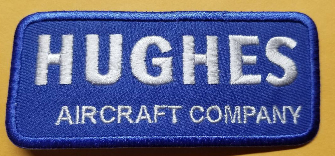 Embroidered Hughes Aircraft Patch approx 1.5x4"