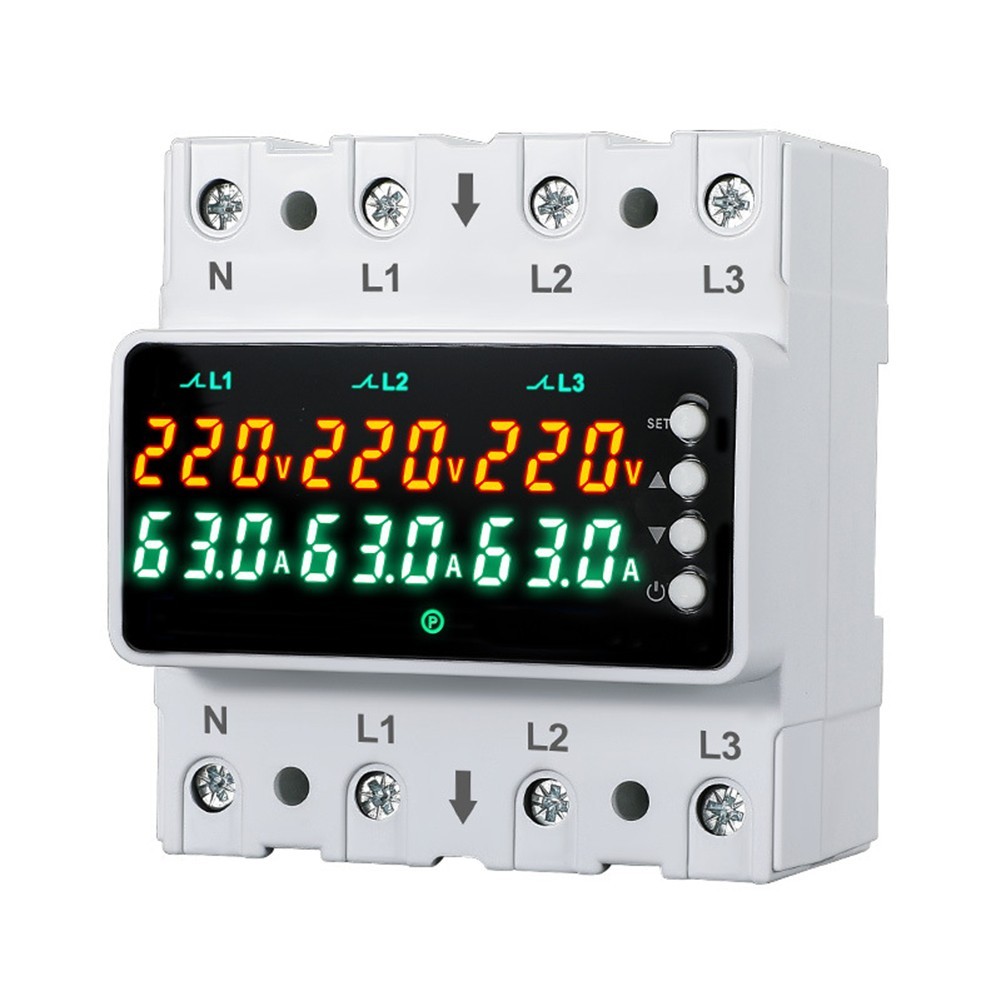 Adjustable Voltage and Current Protector with Phase Loss Detection for Home Use