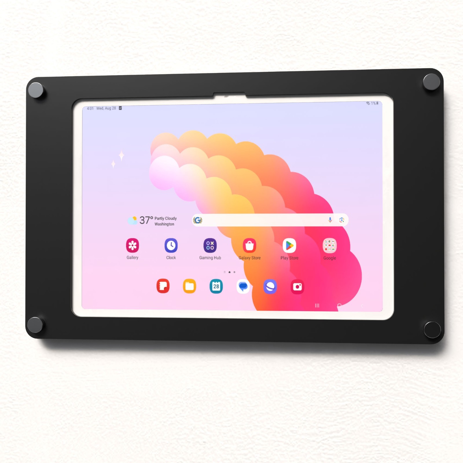 Acrylic Wall Mount Floating Frameless Display for Samsung Galaxy TAB A S 10.9 11