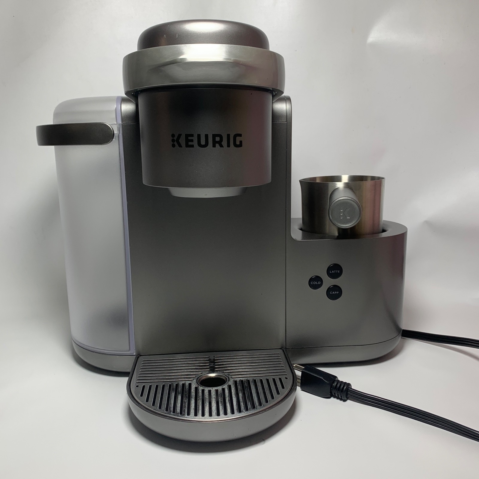 Keurig K-Cafe Single Serve Coffee Latte/Cappuccino Maker Nickel Working