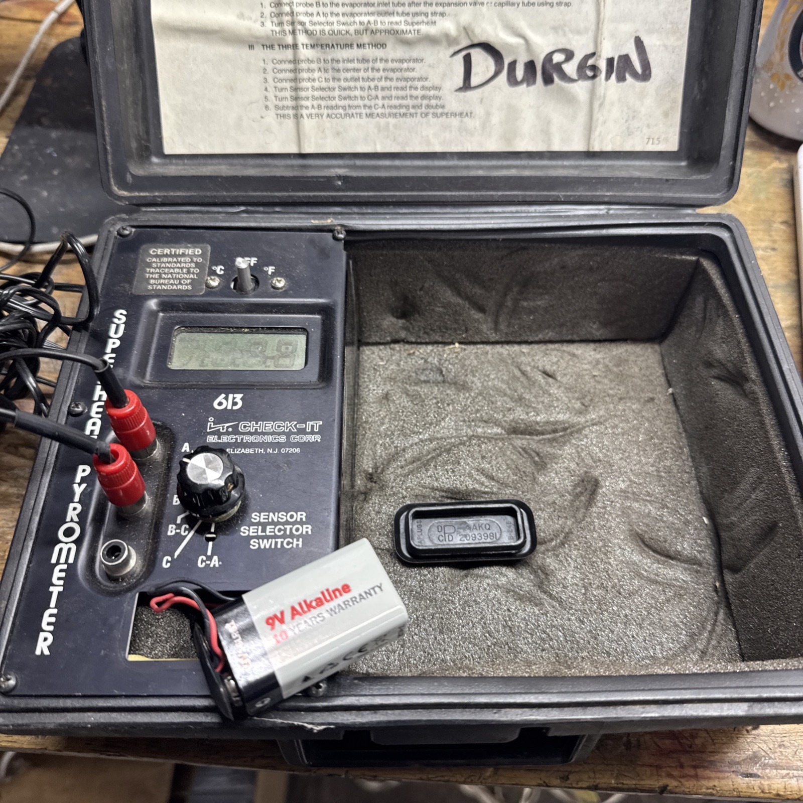 CHECK IT ELECTRONICS 613 SUPERHEAT PYROMETER