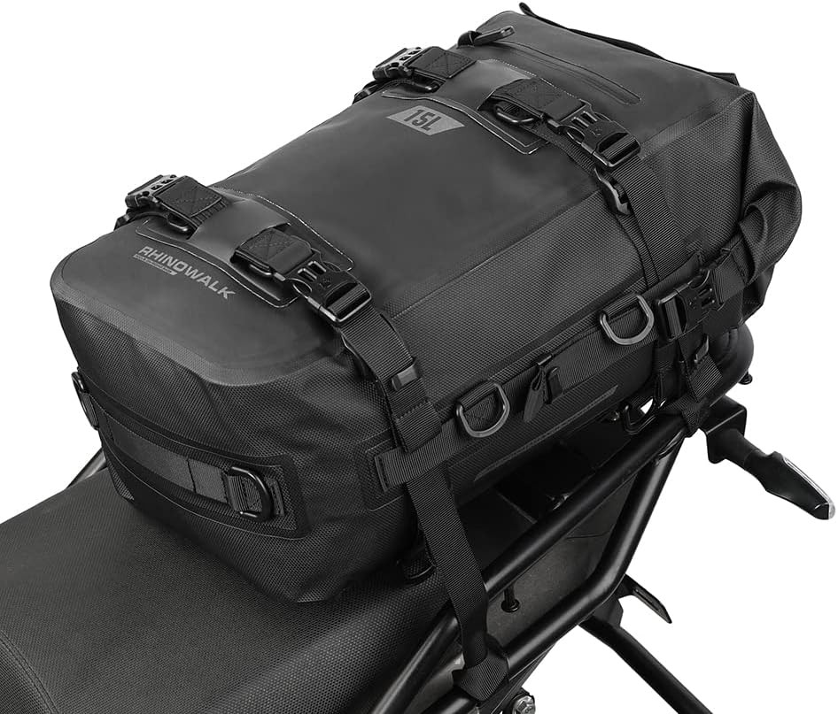 Motorcycle Tail Bag Motorbike Side Bag 15L Full Waterproof Motor Saddle Pannier