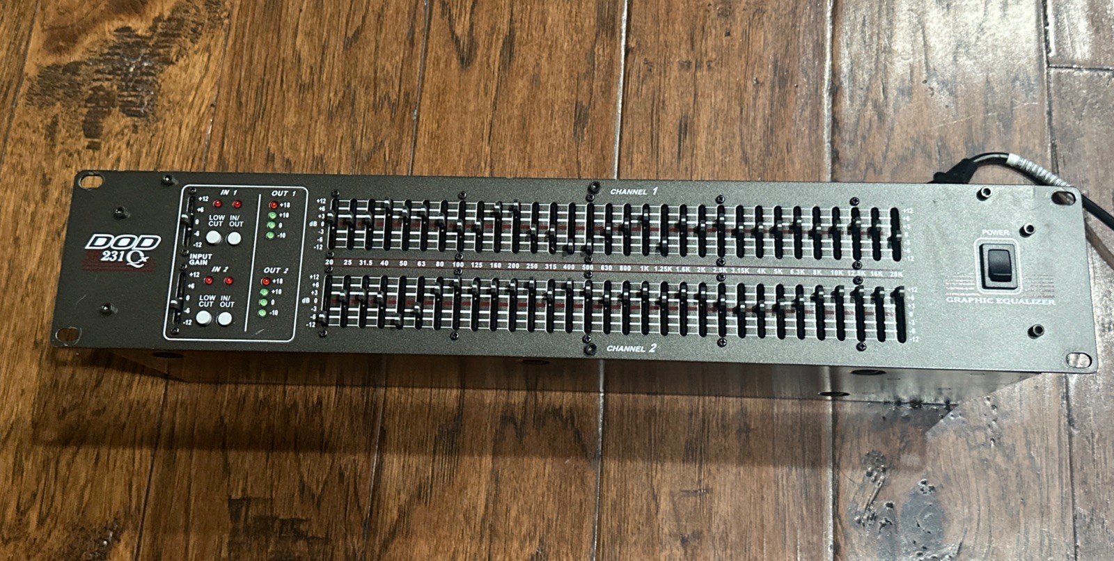 DOD SR231 QX Dual 31 Band EQ Rack Mount Graphic Equalizer W/ Cord