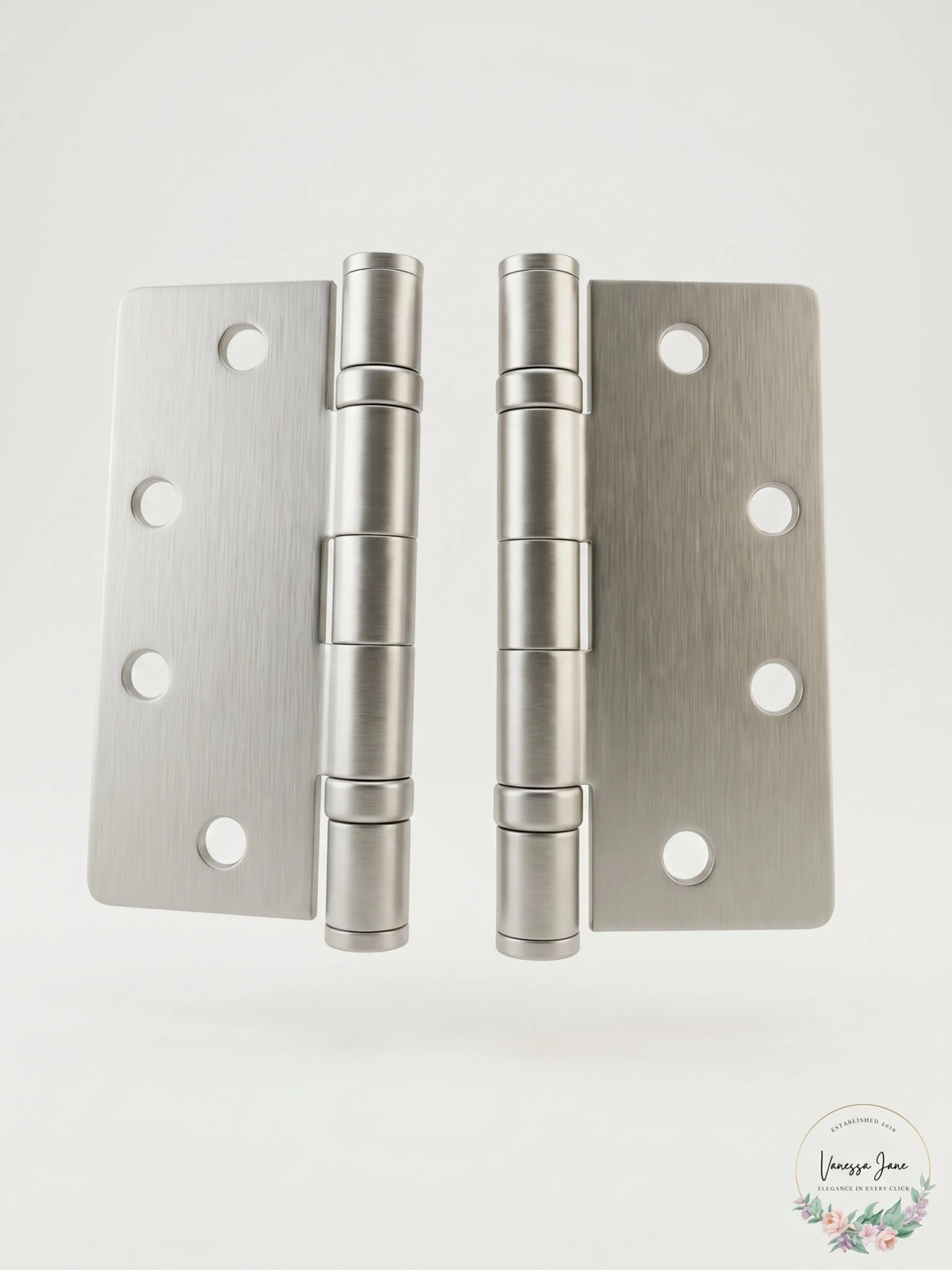 CPS Series Spring Hinge Satin Nickel Full Mortise Spring Hinge - (Set of 2)