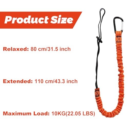 Tool Lanyard with Buckle Strap 5Pcs, 31.5 "-43.3" Extendable Length Tool 5 pack