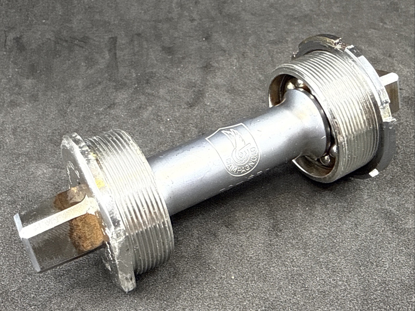Vintage CAMPAGNOLO C-RECORD 111mm Italian Bottom Bracket 70-SP 36 x 24T