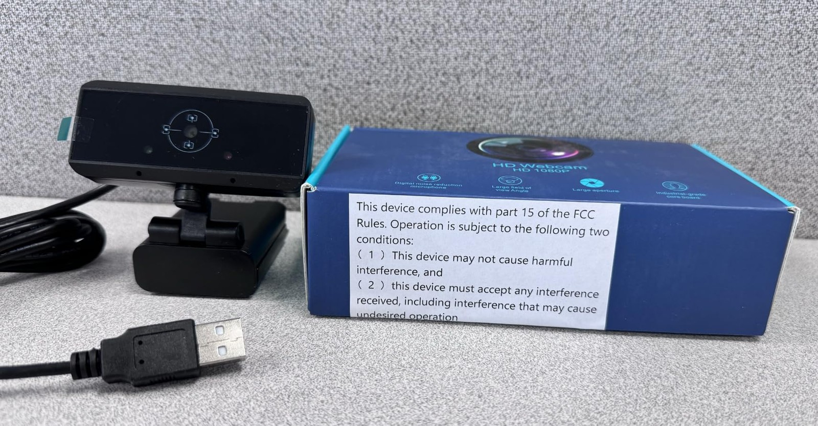 Wired USB Webcam With Microphone 1080P HD Autofocus PC Laptop Mac Camera