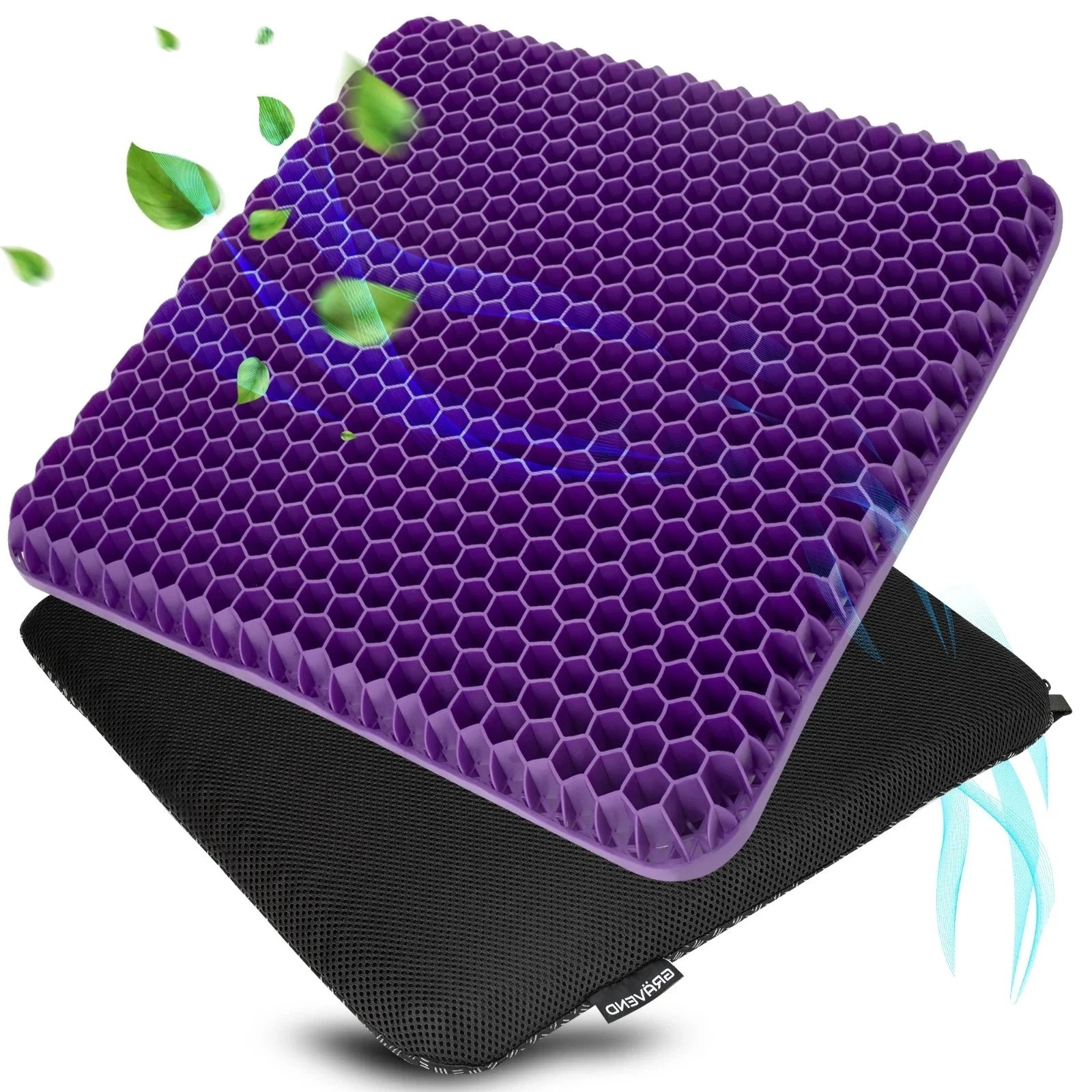 Gel Seat Cushion for Office Chair, Wheelchair, Car Seat and Gaming Chair X-Large