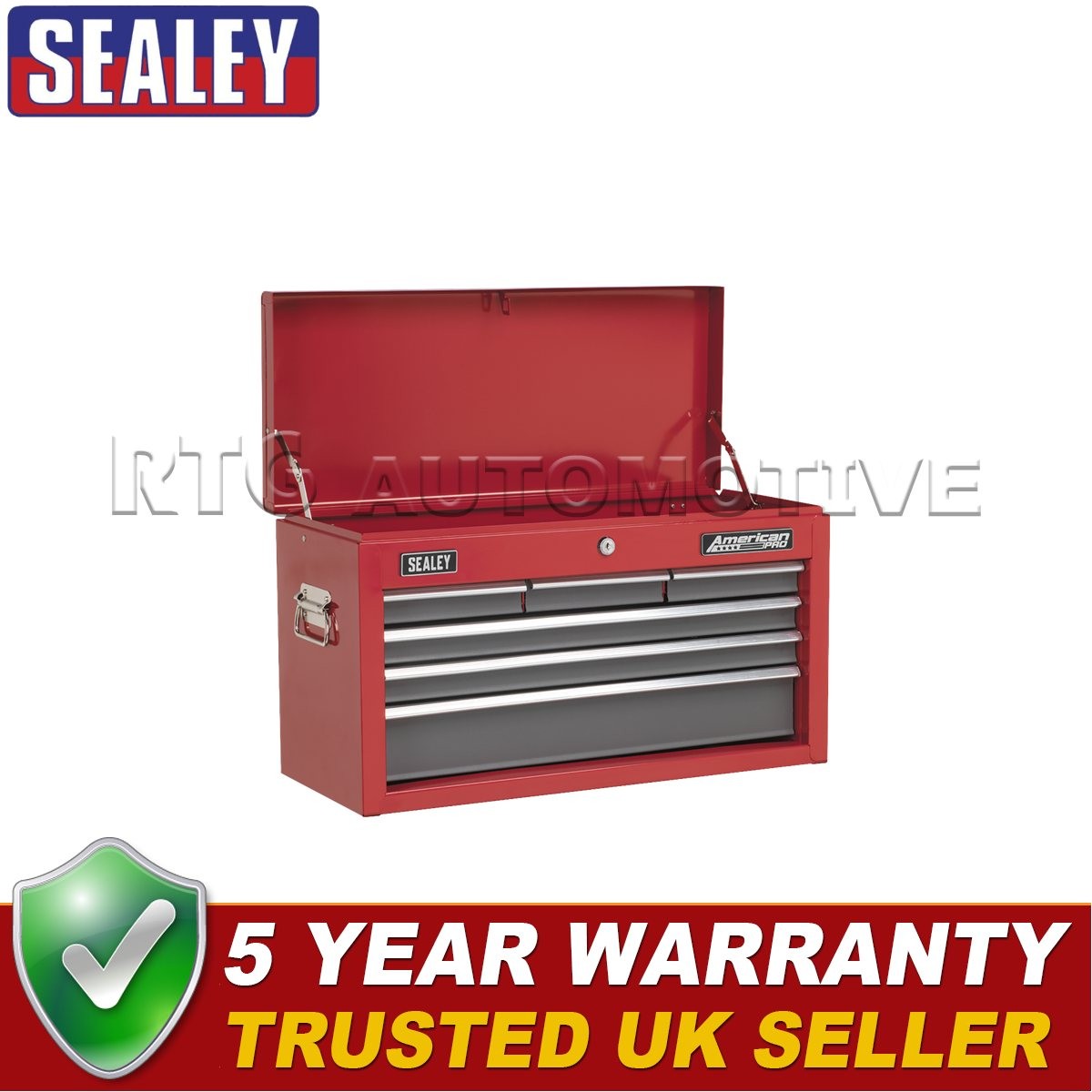 Sealey American PRO� Topchest 6 Drawer Red/Grey AP2201BB