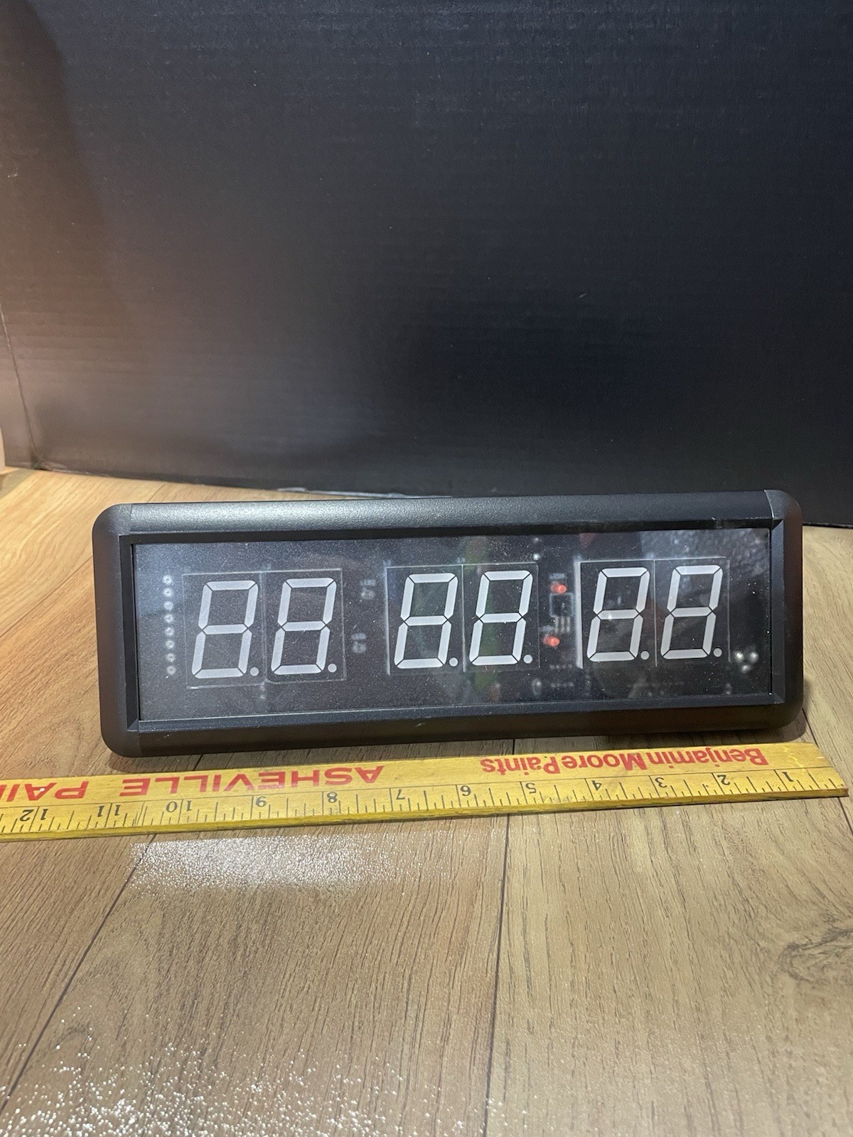 Gym Timer,LED Interval Timer Digital Countdown Wall Mounted Clock No Remote/Cord