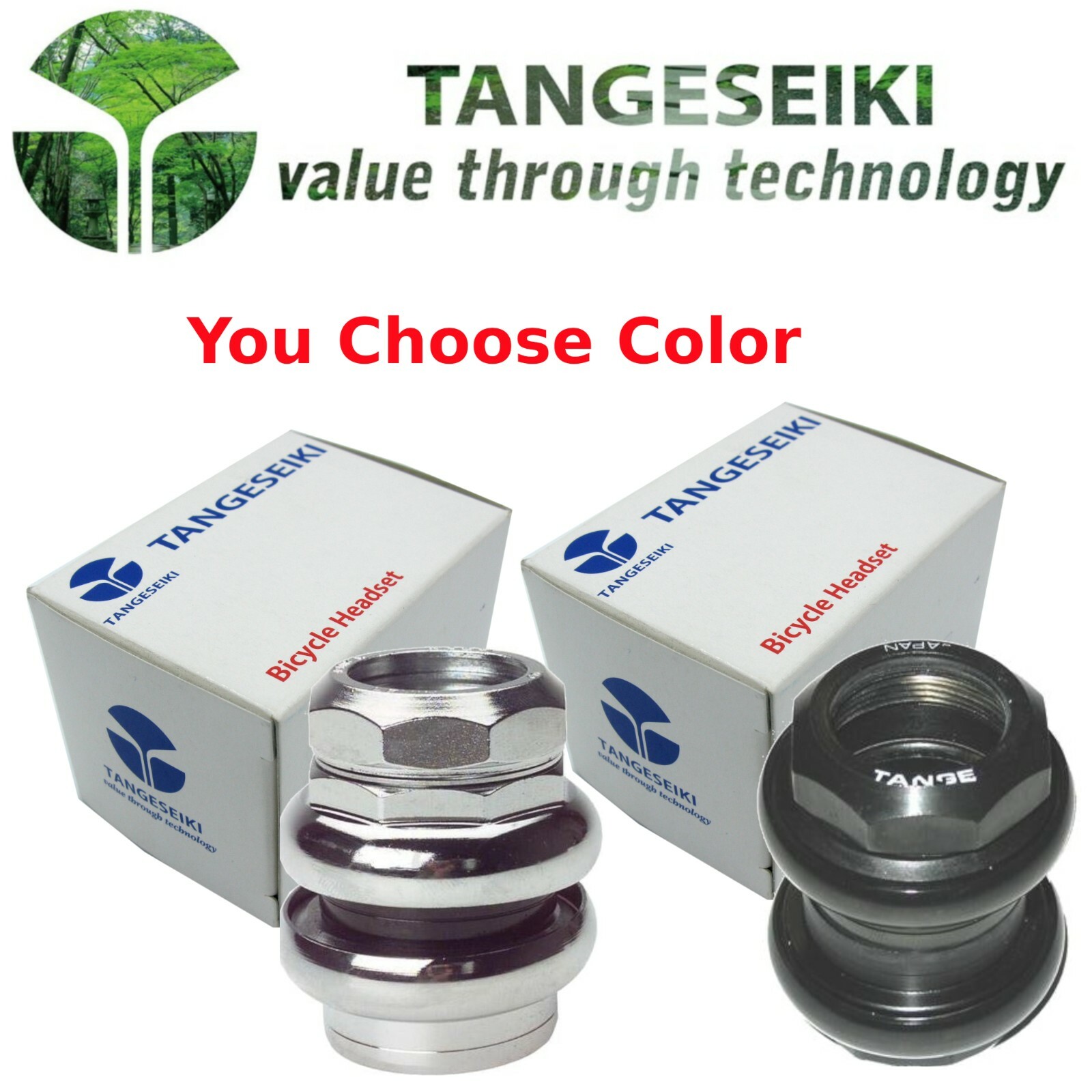 Tange Levin CDS 1" Threaded Headset 27/30 Black or Silver
