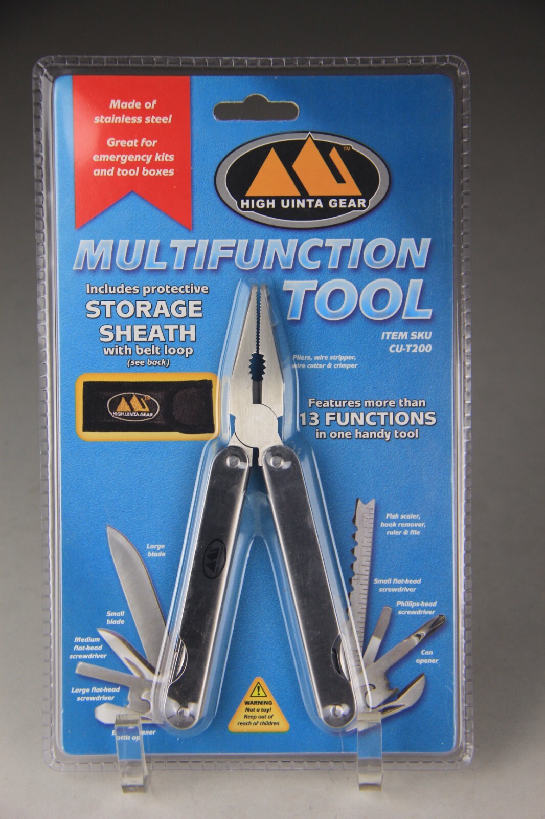 High Uinta Gear 13 Functions in One Multifunction Tool w/ Storage Sheath