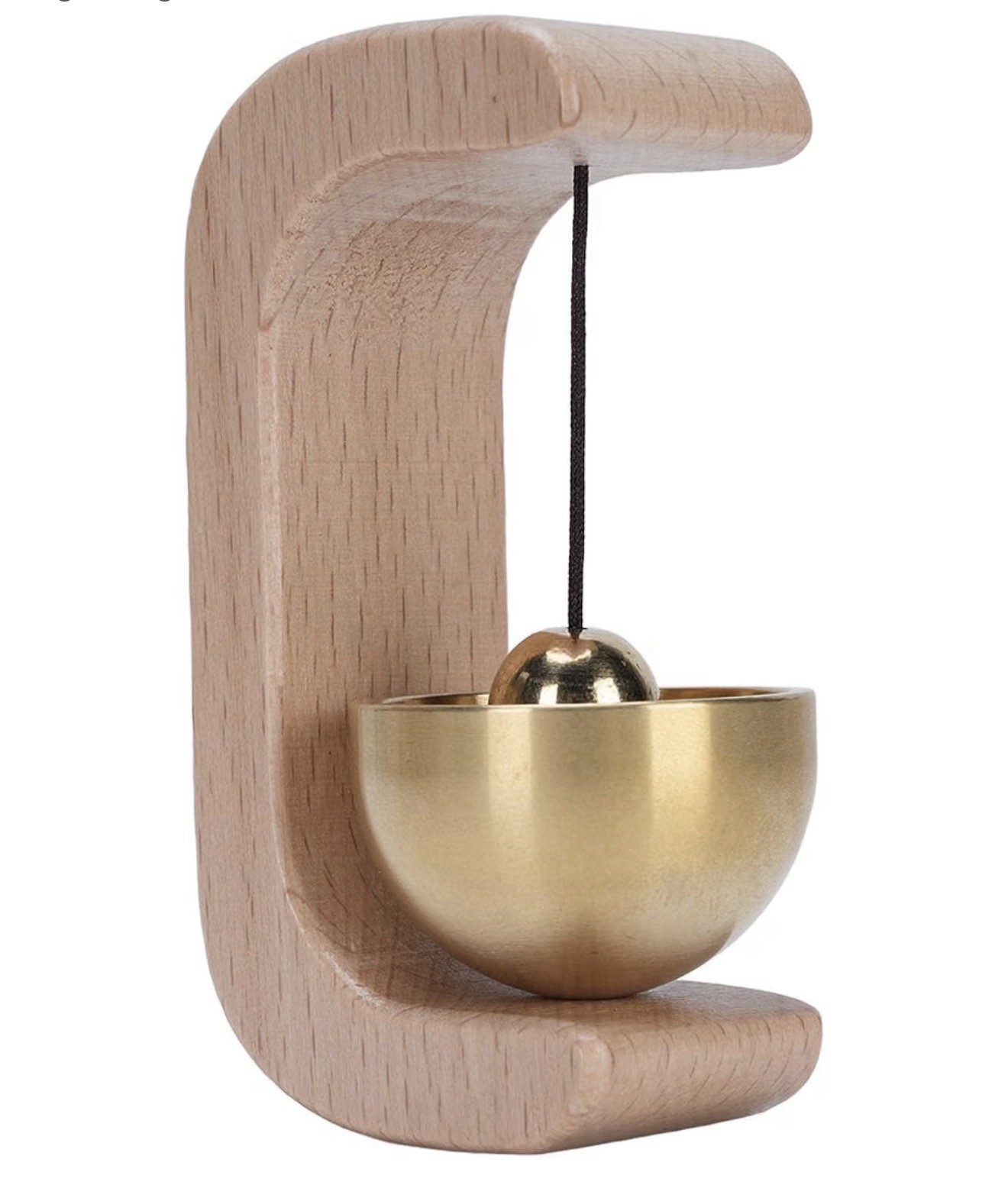 Magnetic Shopkeepers Bell for Door Opening - Vintage Wooden Wind Chime Doorbe...