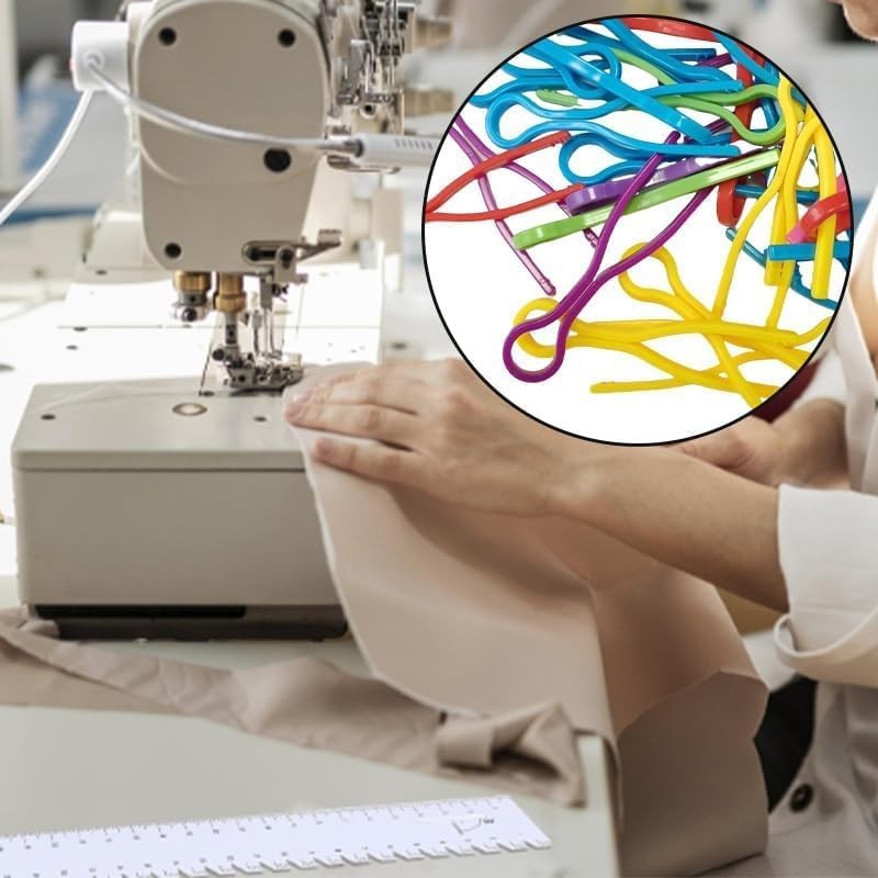 100 PCS Bobbin Holder – Colorful Clips for Sewing Machine Multicolor