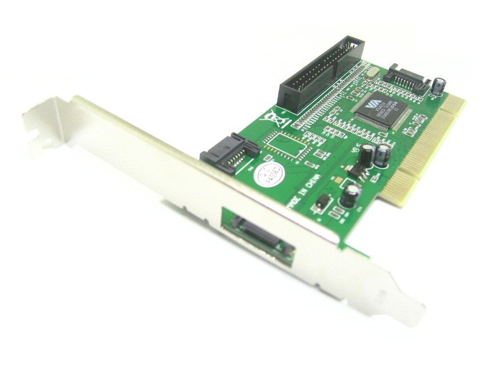 PCI 32bit  to 3 SATA+1 IDE combo RAID Card Adapter VIA6421 for XBOX360