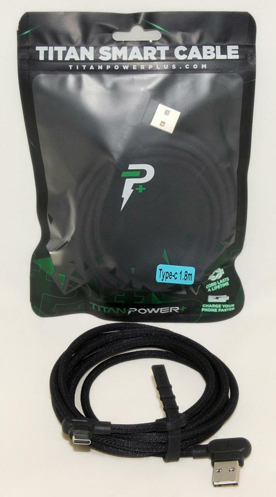 TITAN POWER+ ~ Smart Cable - TYPE C - phone Charger to USB 6 ft *Durable! *NEW