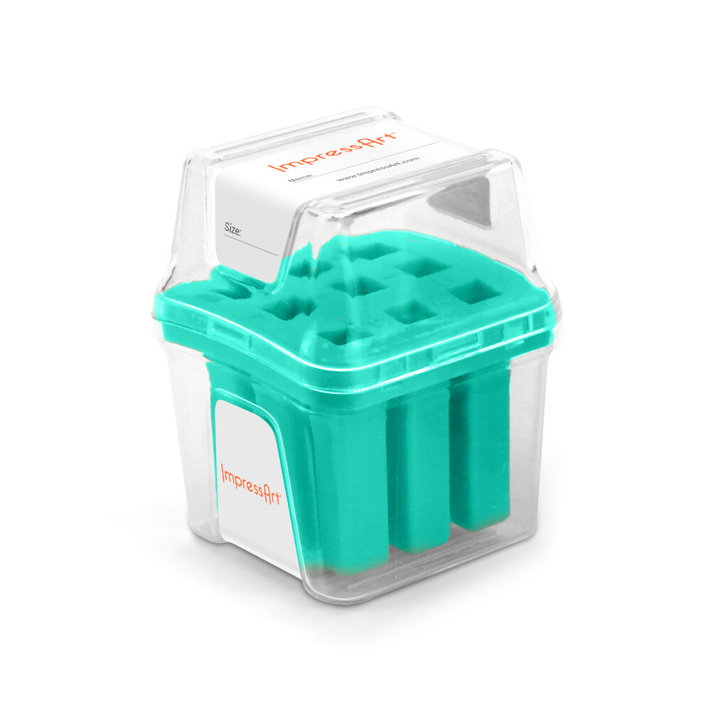 4mm Metal Stamp Storage Case to Organize Steel Punches, TEAL | ImpressArt